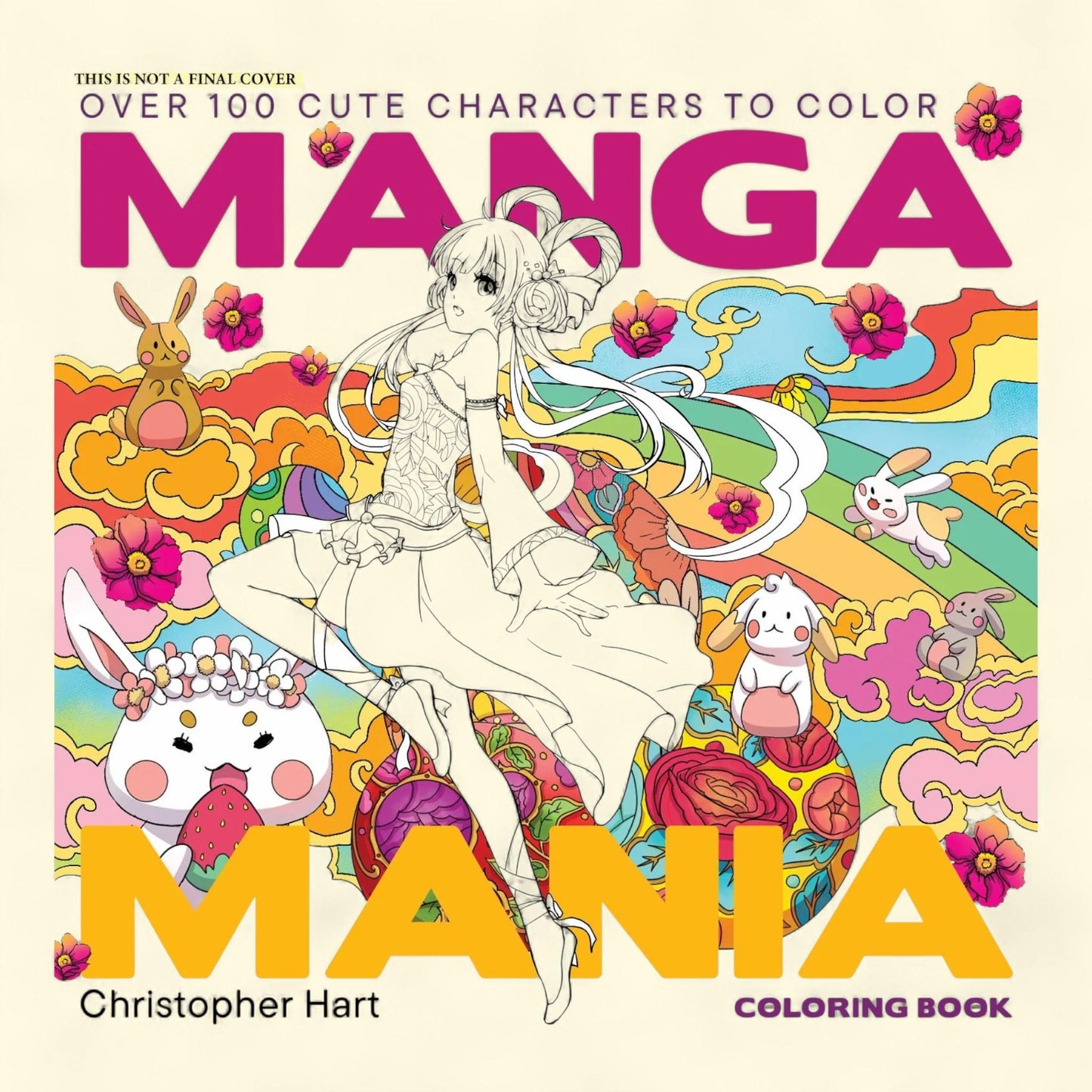 Christopher Hart Manga Mania Coloring Book, 120 pages