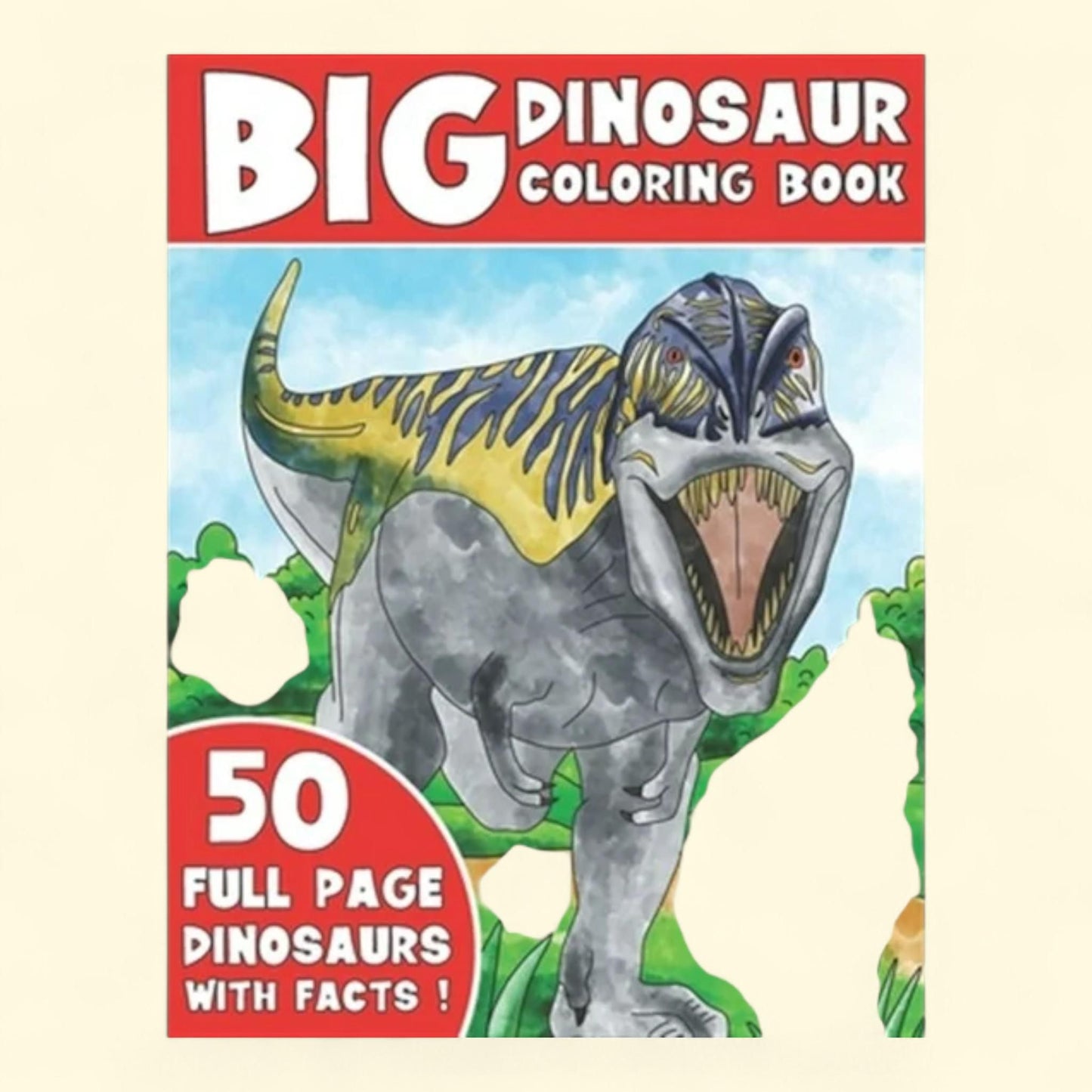 Big Dinosaur Coloring Book, Jumbo Kids Coloring Book, 8.50 x 0.22 x 11.00 in