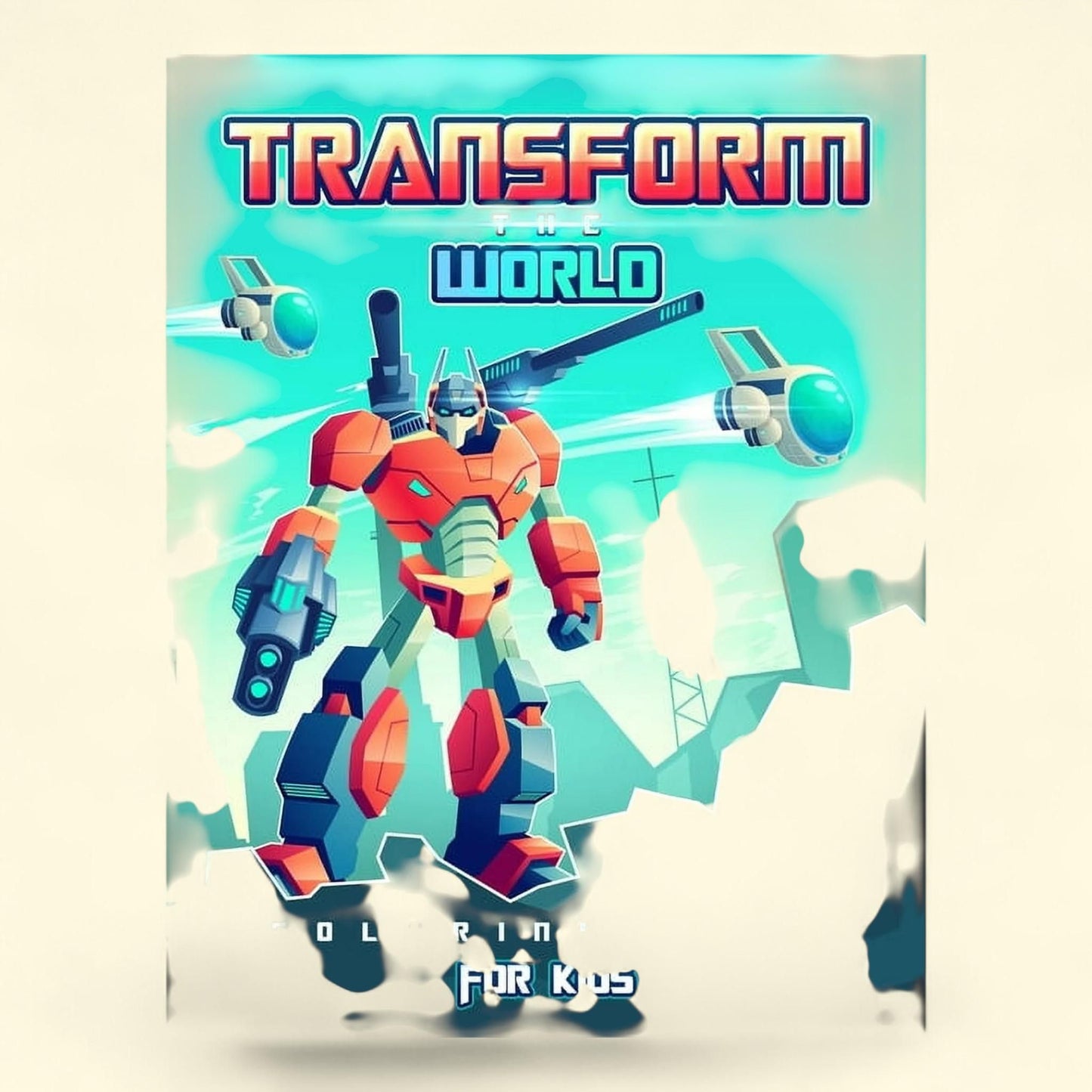 Transform the World: Transformers Coloring Book, 8.5 in