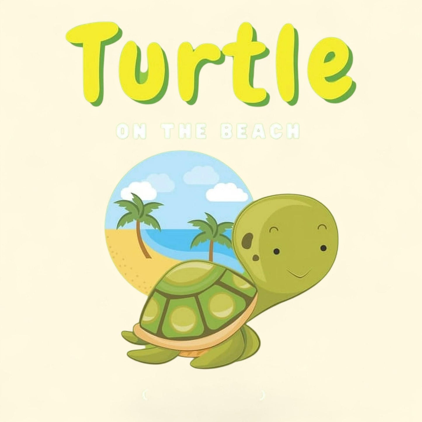 Turtle On The Beach Coloring Book, Ocean Animals for Kids