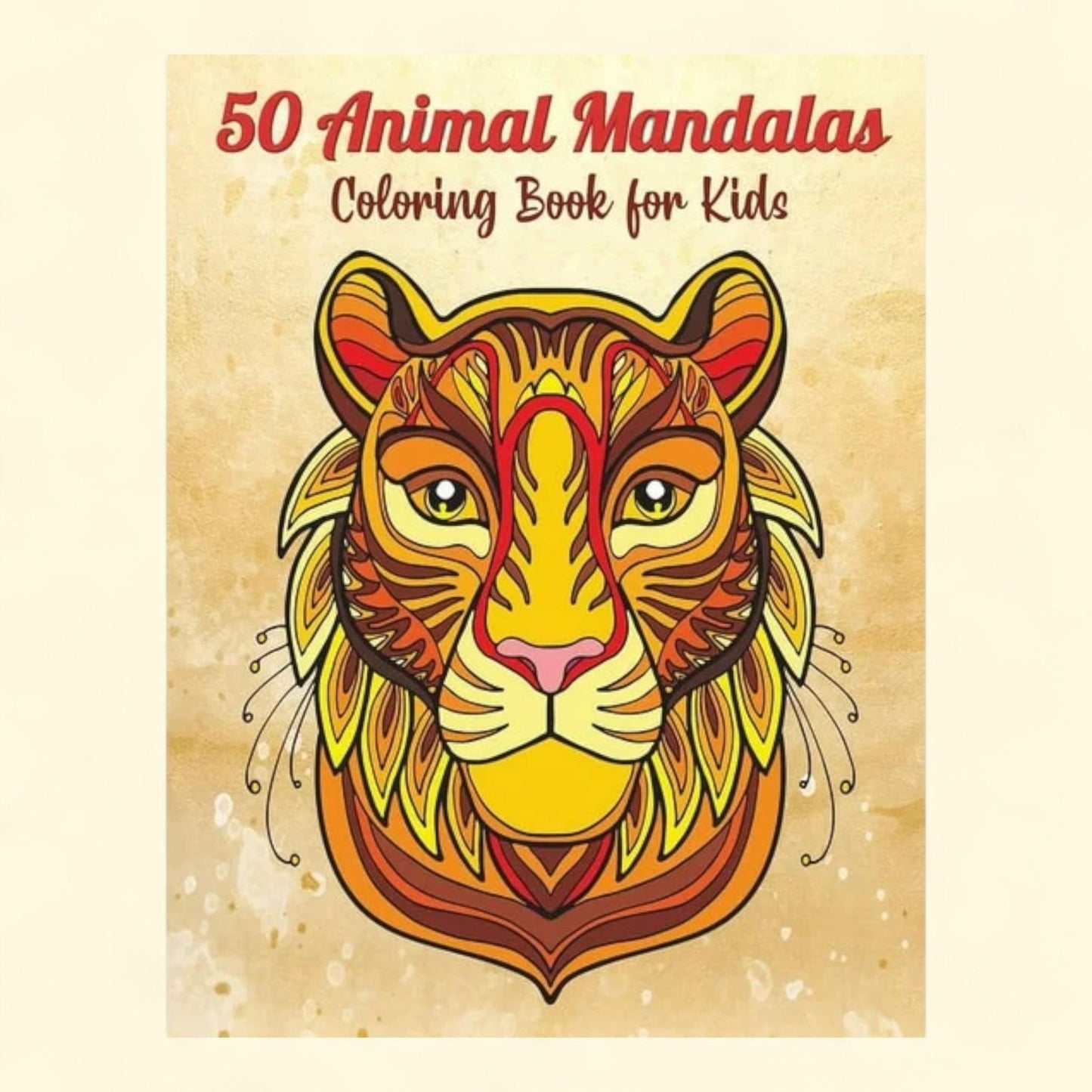 Brand: 50 Animal Mandalas Coloring Book, 9 in