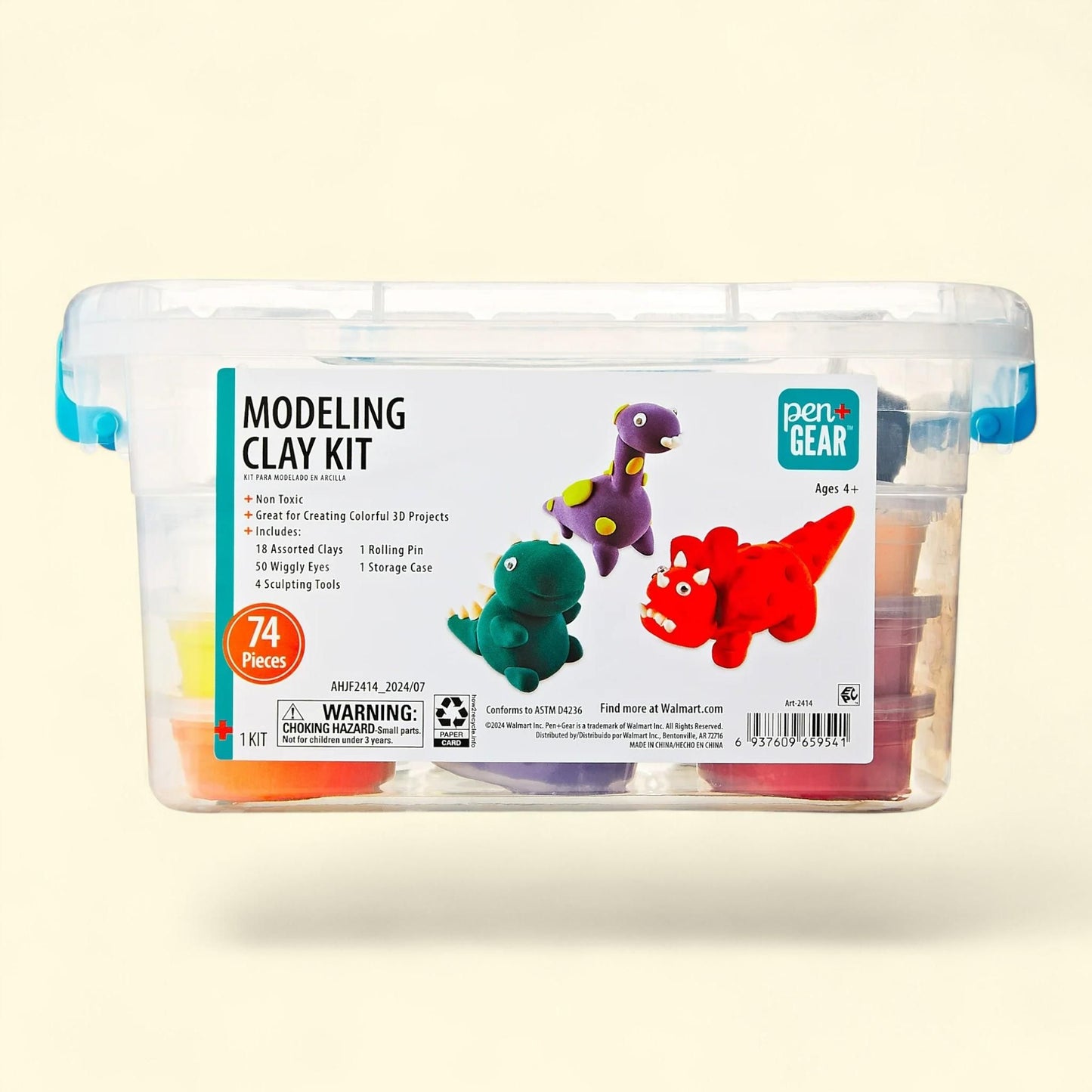 Pen+Gear Modeling Clay Kit, 74 Pieces