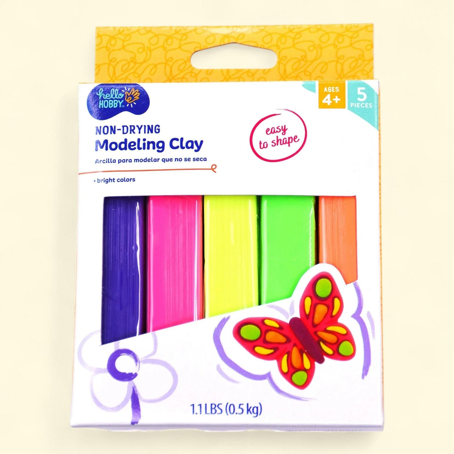 Hello Hobby EZ Shape Modeling Clay, 1 lb.