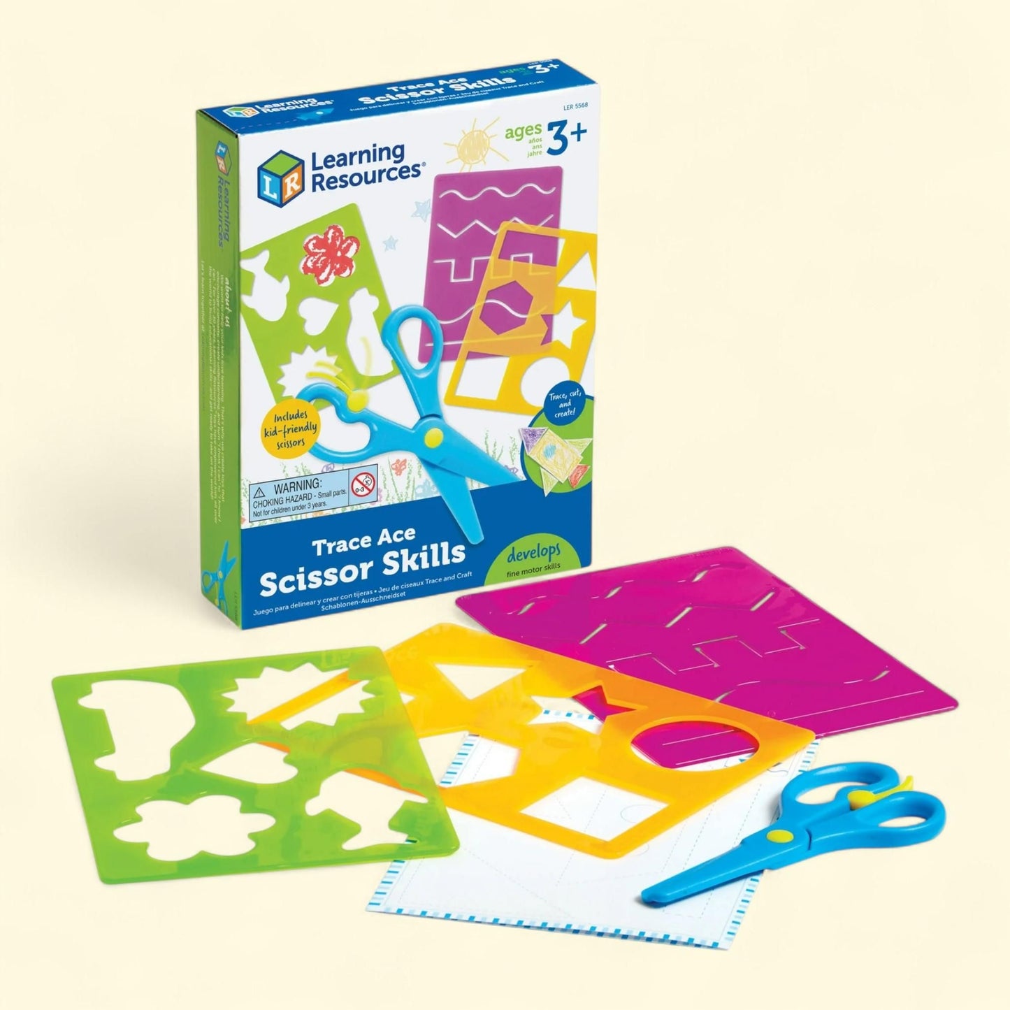 Learning Resources Trace Ace Scissor Skills Set, 7 Pieces