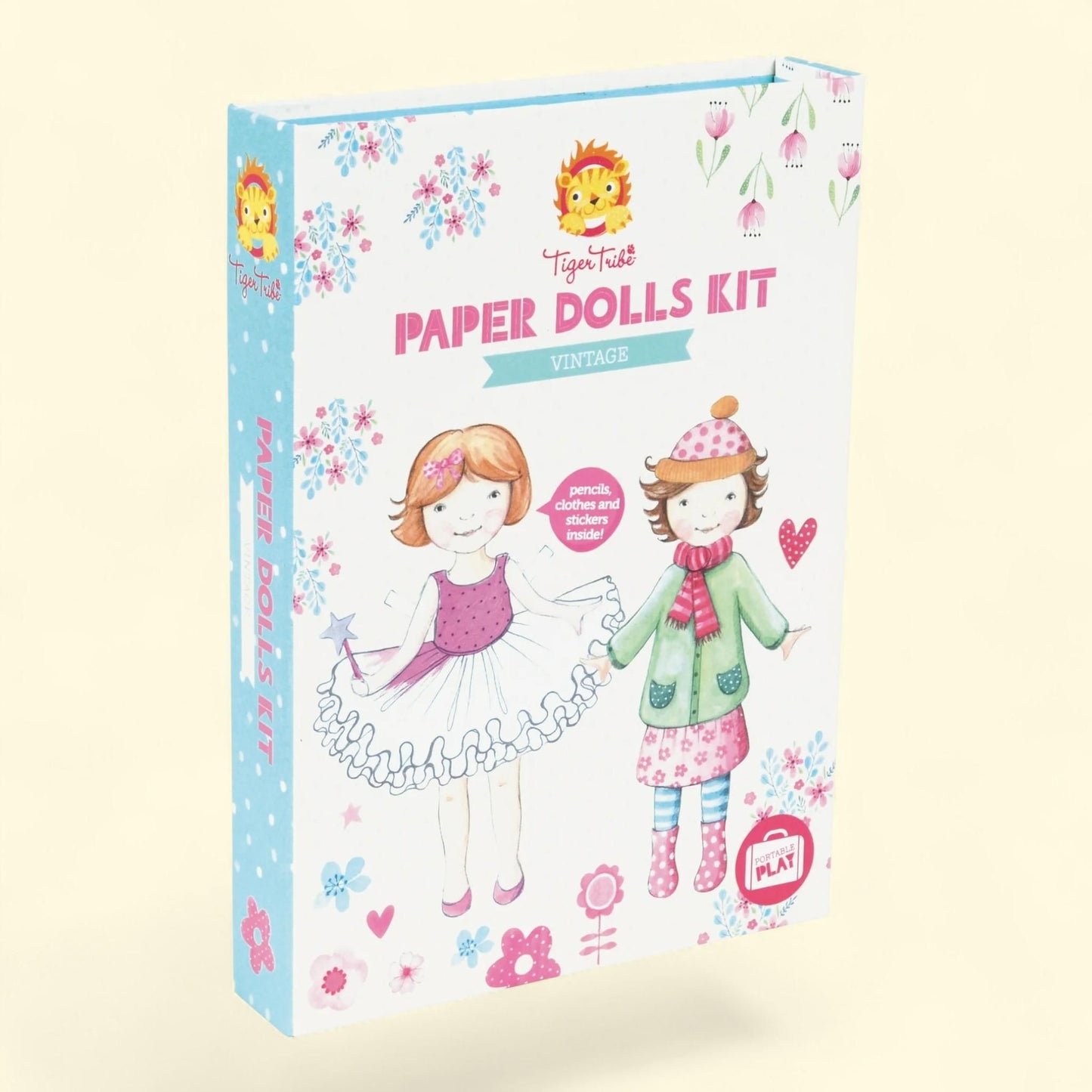 Schylling Tiger Tribe Paper Dolls Kit, 1.1 lbs