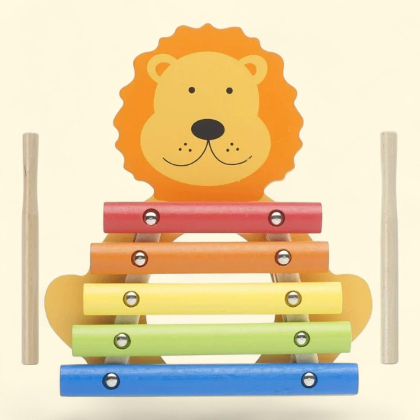 Orange Tree Toys: Xylophone: Lion, Wooden Musical Instrument Toy, Ages 3+