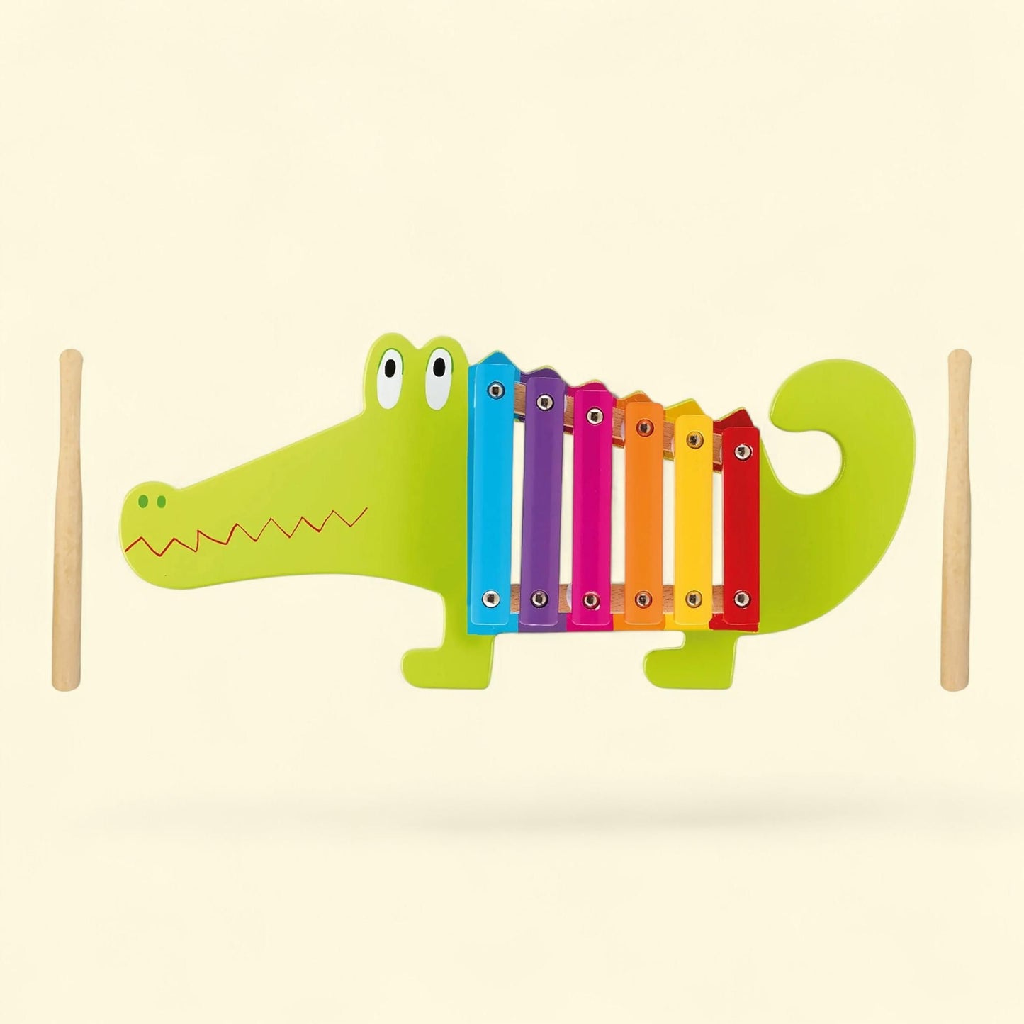 Orange Tree Toys: Xylophone: Crocodile, Wooden Musical Instrument Toy, Ages 3+
