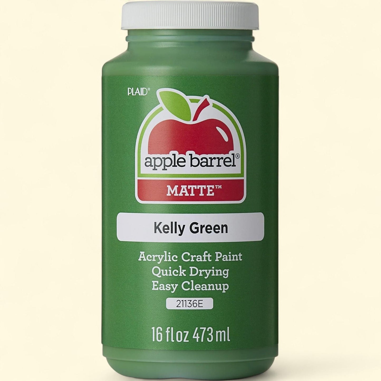 Apple Barrel Craft Paint, Kelly Green, 16 fl oz