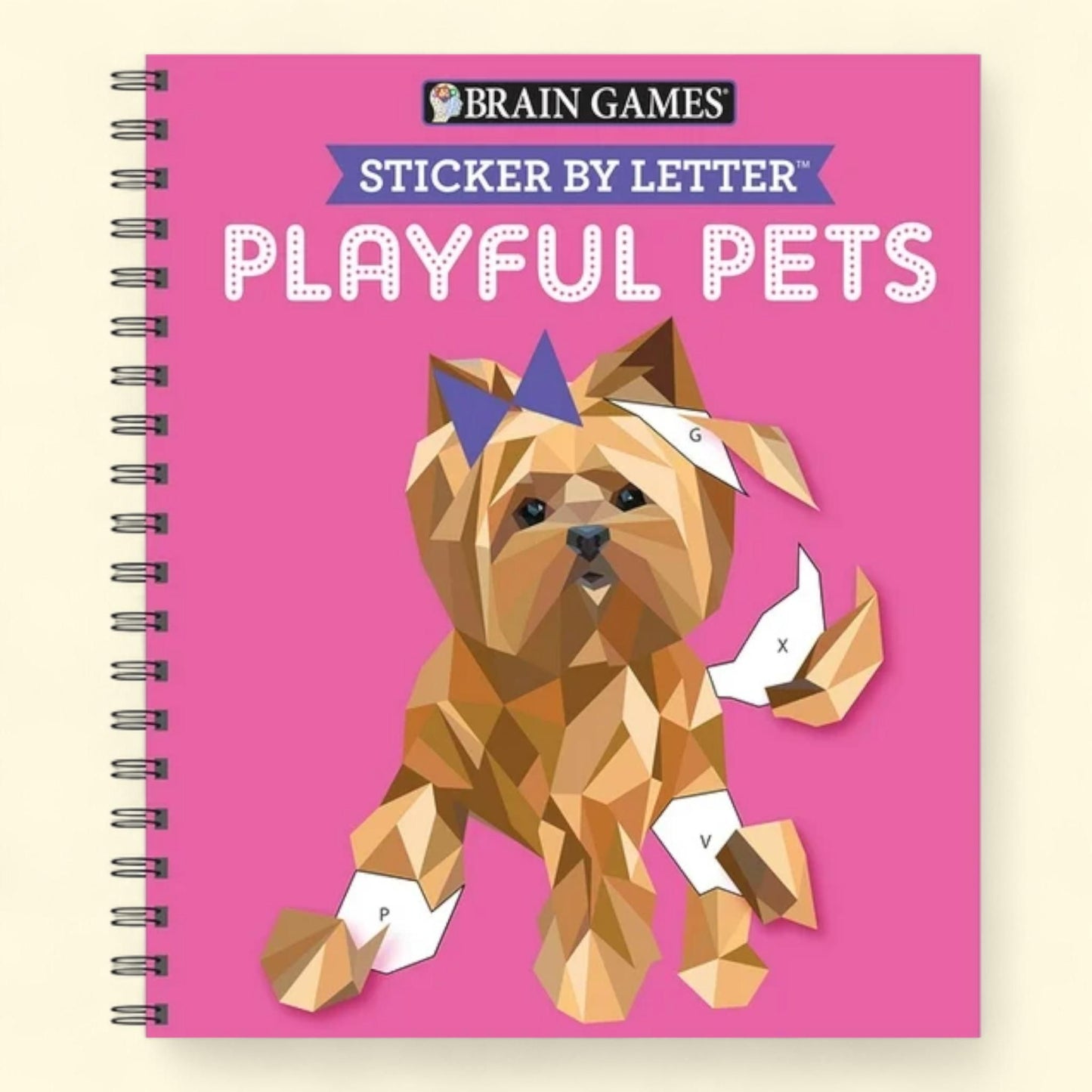 Brain Games - Sticker by Letter: Playful Pets, Kids Activity Book 5 - 10 Years
