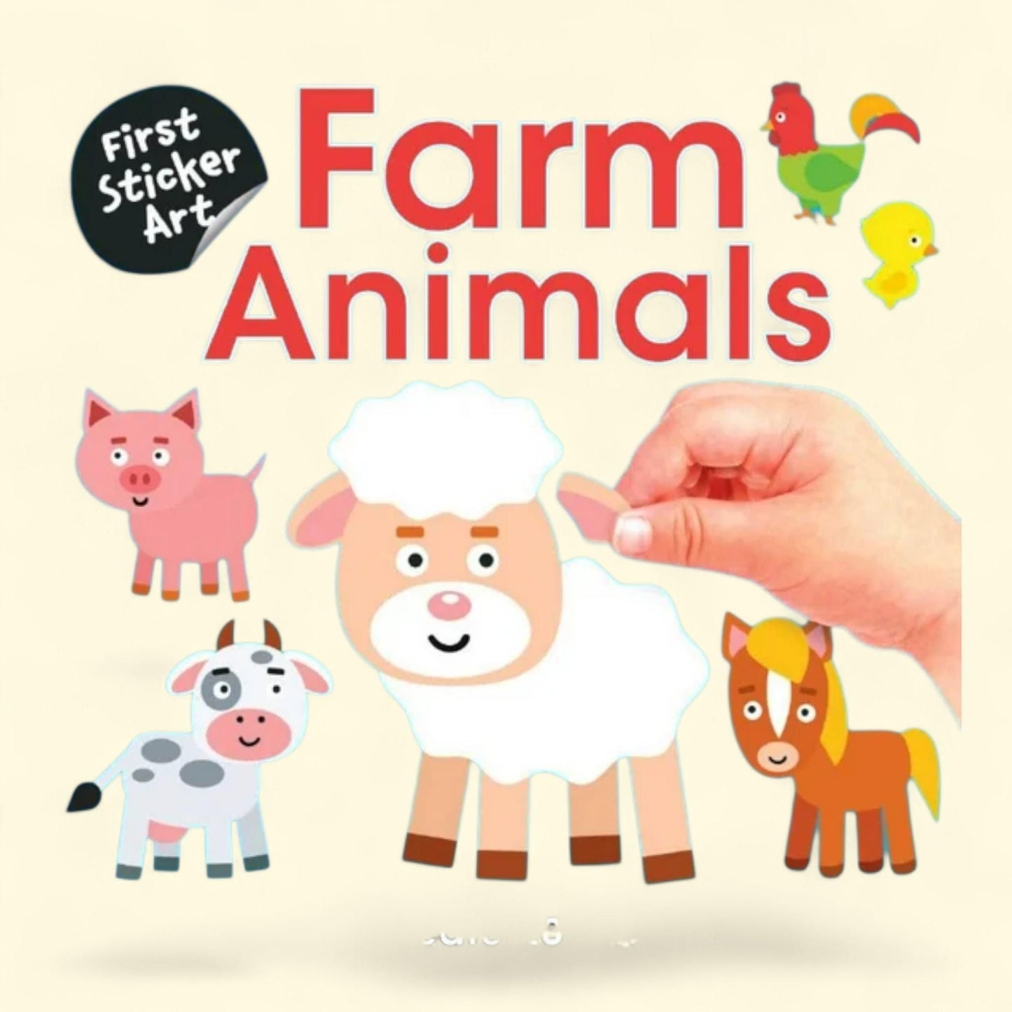 First Sticker Art: Farm Animals, 20 Cute Farm Animals, Paperback