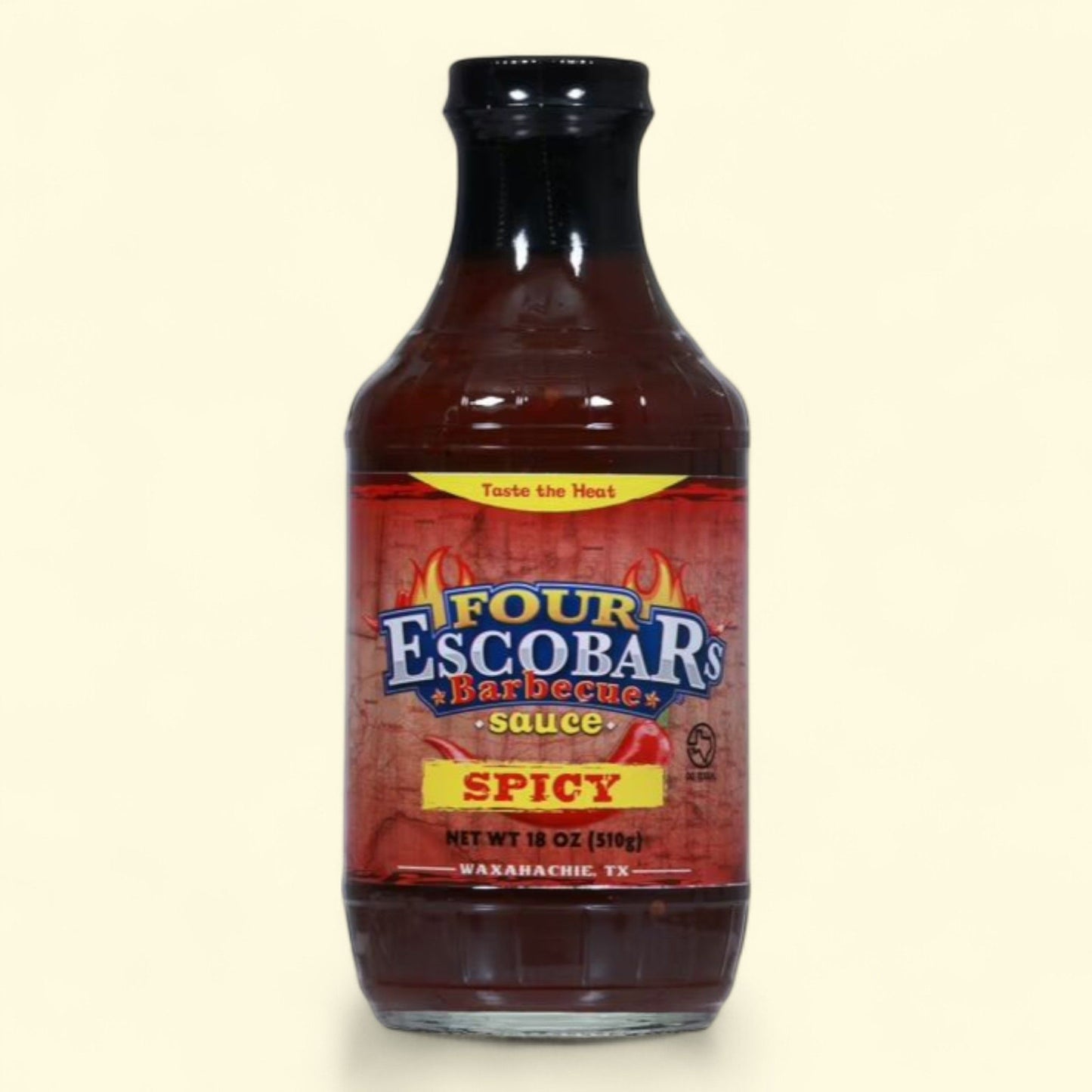 Four Escobars Spicy Barbecue Sauce, 18oz