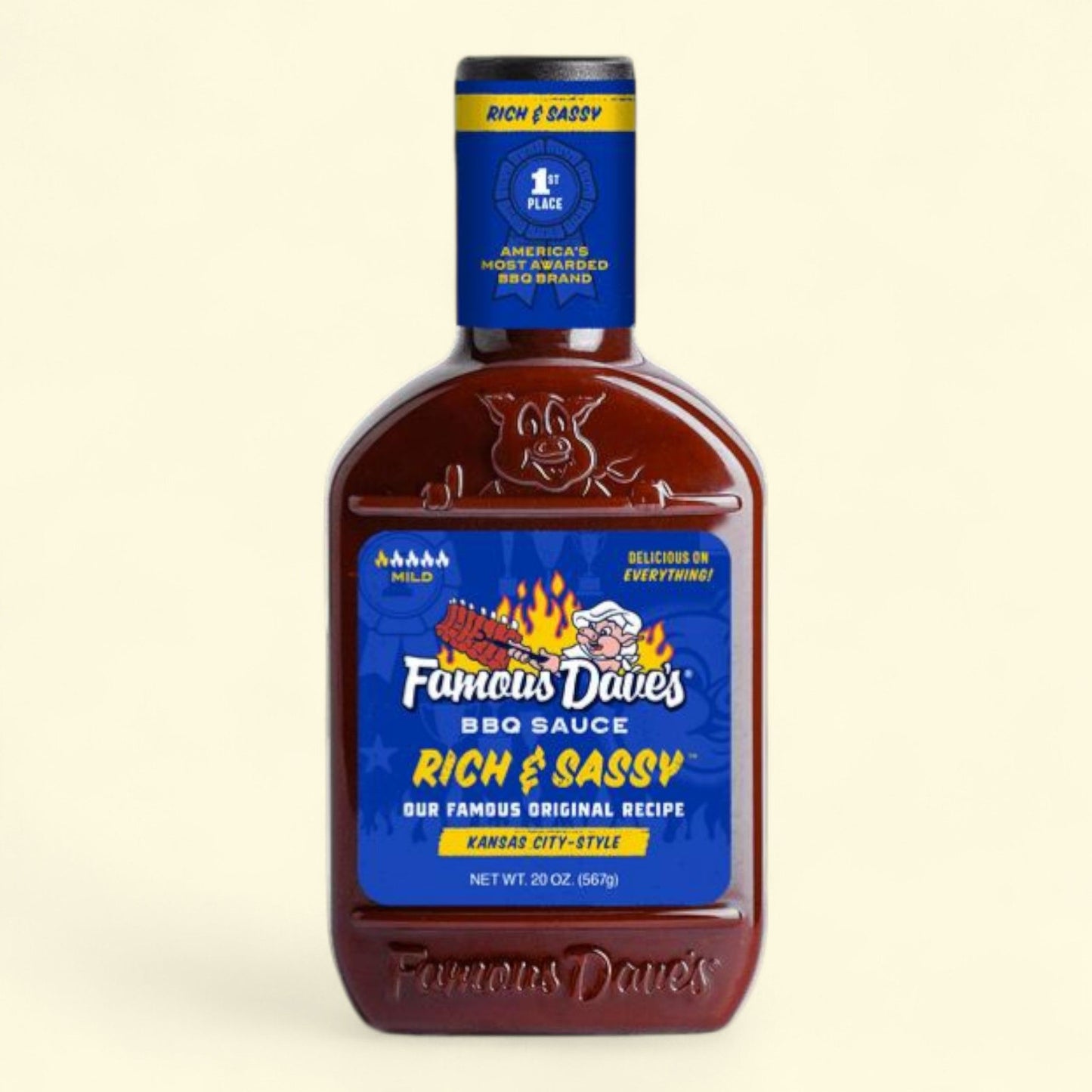 Famous Dave's Rich & Sassy BBQ Sauce, 20 oz