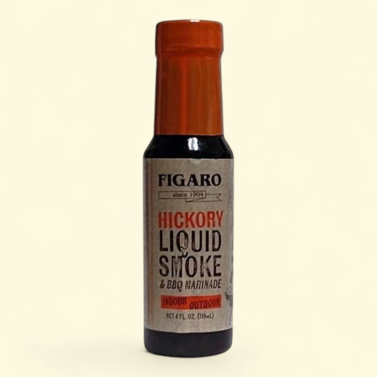 Figaro Hickory Liquid Smoke & Barbecue Marinade, 4 fl oz