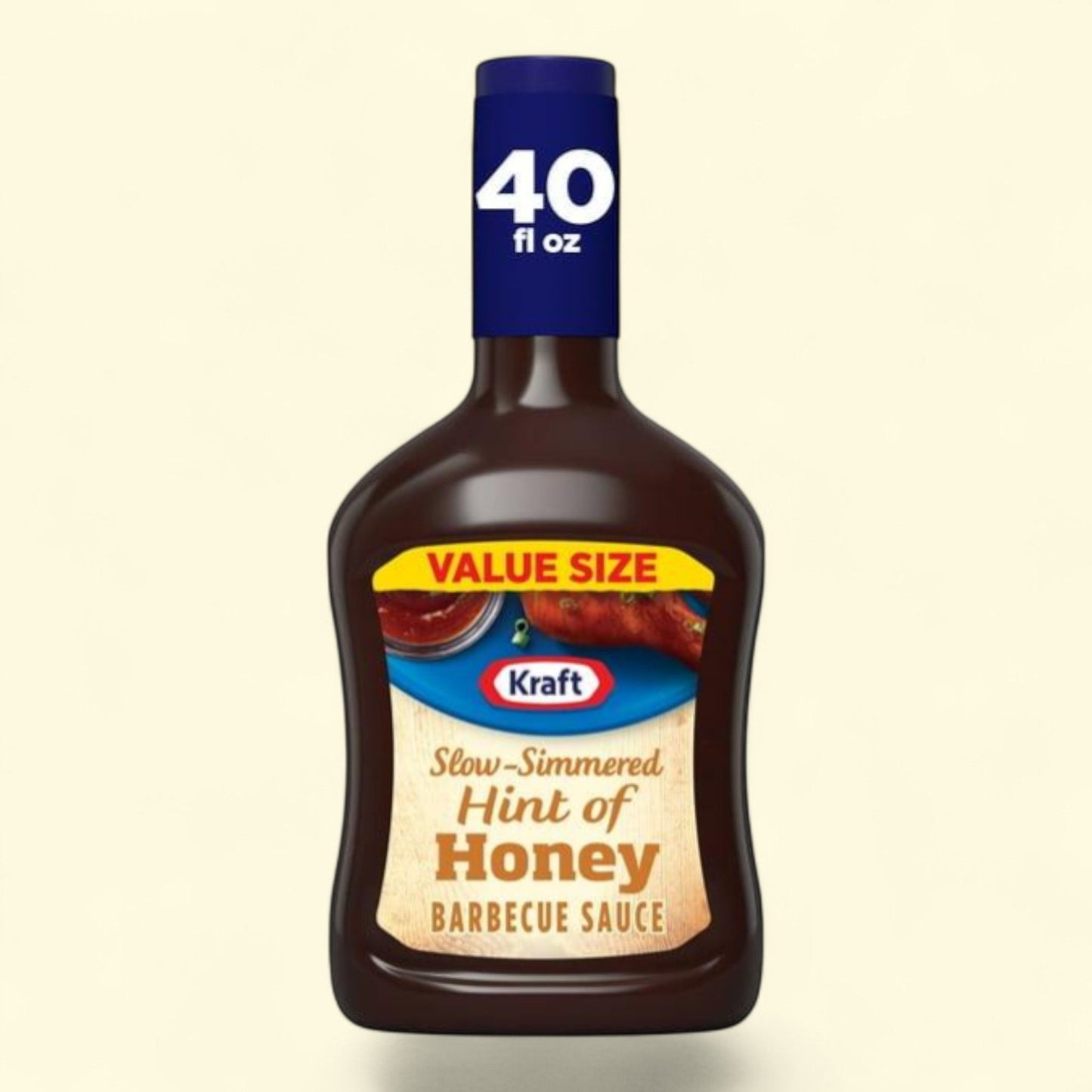 Sauce barbecue Kraft, miel doux, bouteille de 1,18 l