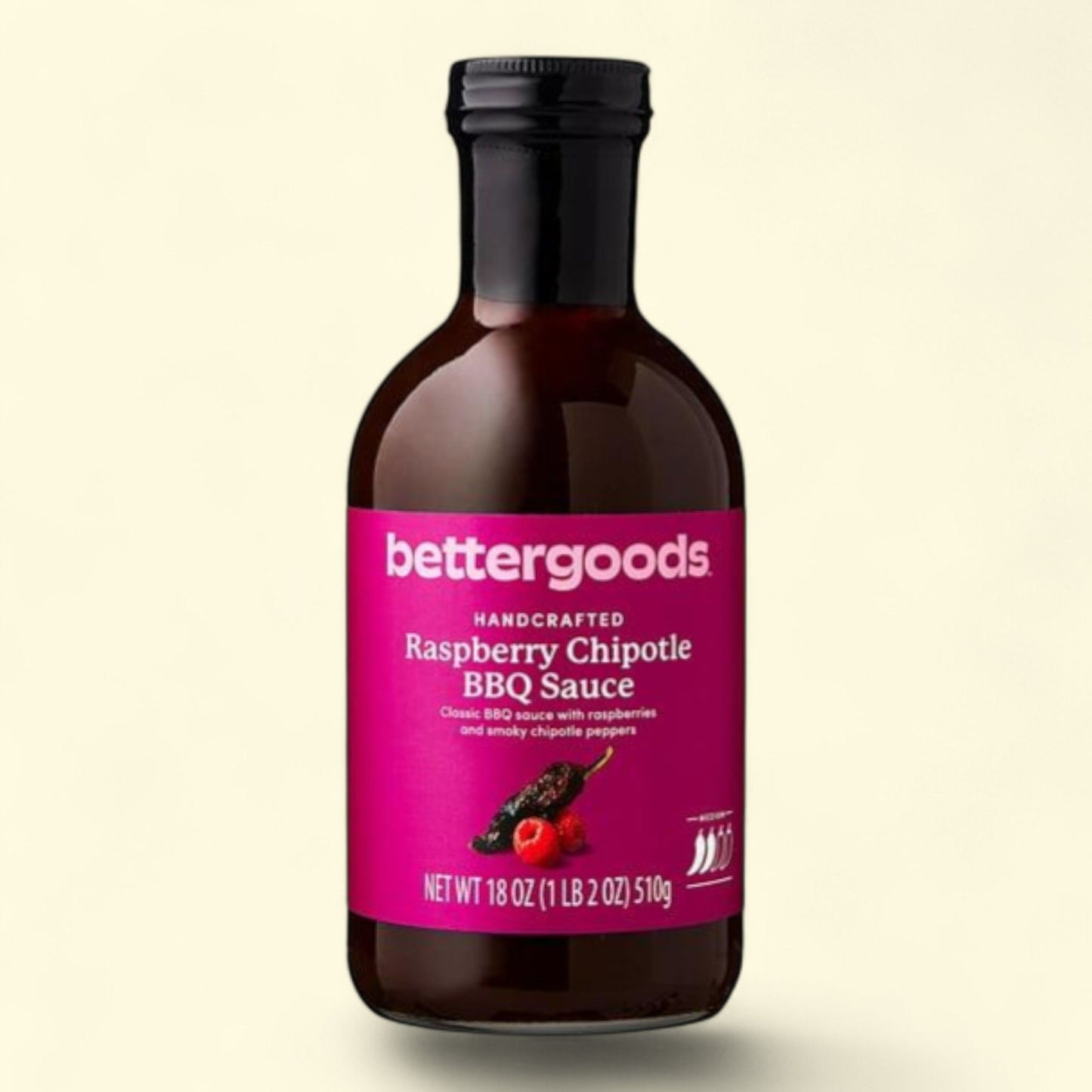 Sauce barbecue framboise-chipotle bettergoods, 510 g