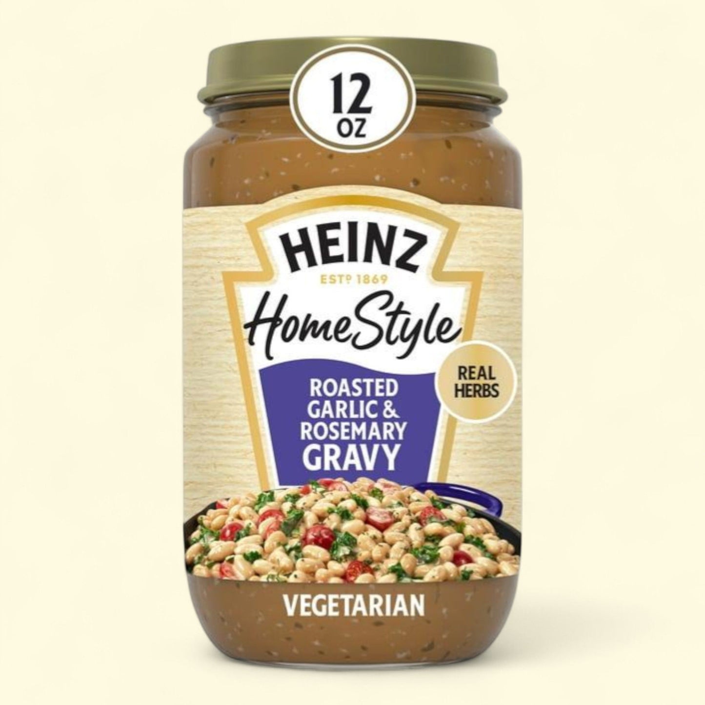 Heinz Roasted Garlic & Rosemary Gravy, 12 oz Jar