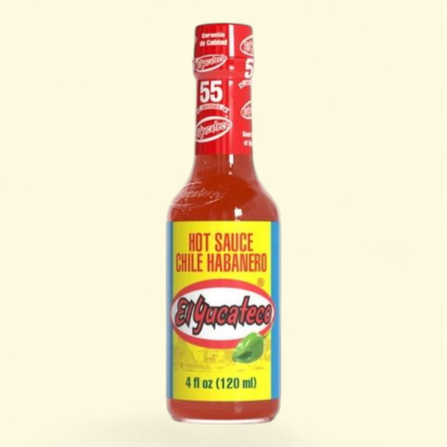 El Yucateco Habanero Red Hot Sauce, 4 fl oz