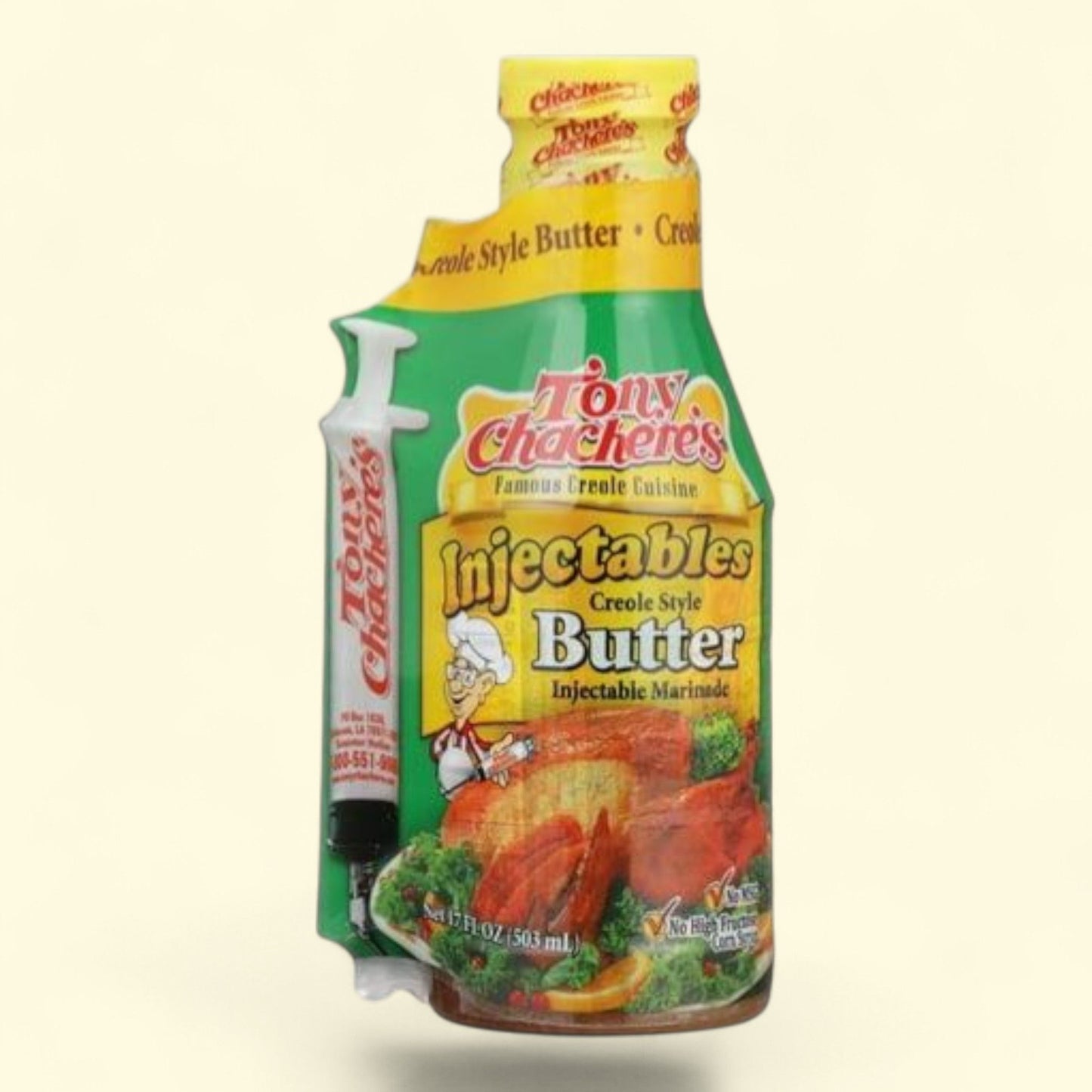 Tony Chachere's Marinade, Butter, Cajun, 17 fl oz