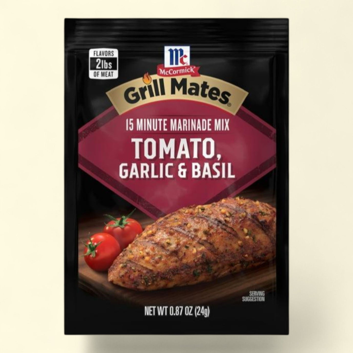McCormick Grill Mates Tomato, Garlic & Basil Marinade Mix, 0.87 oz