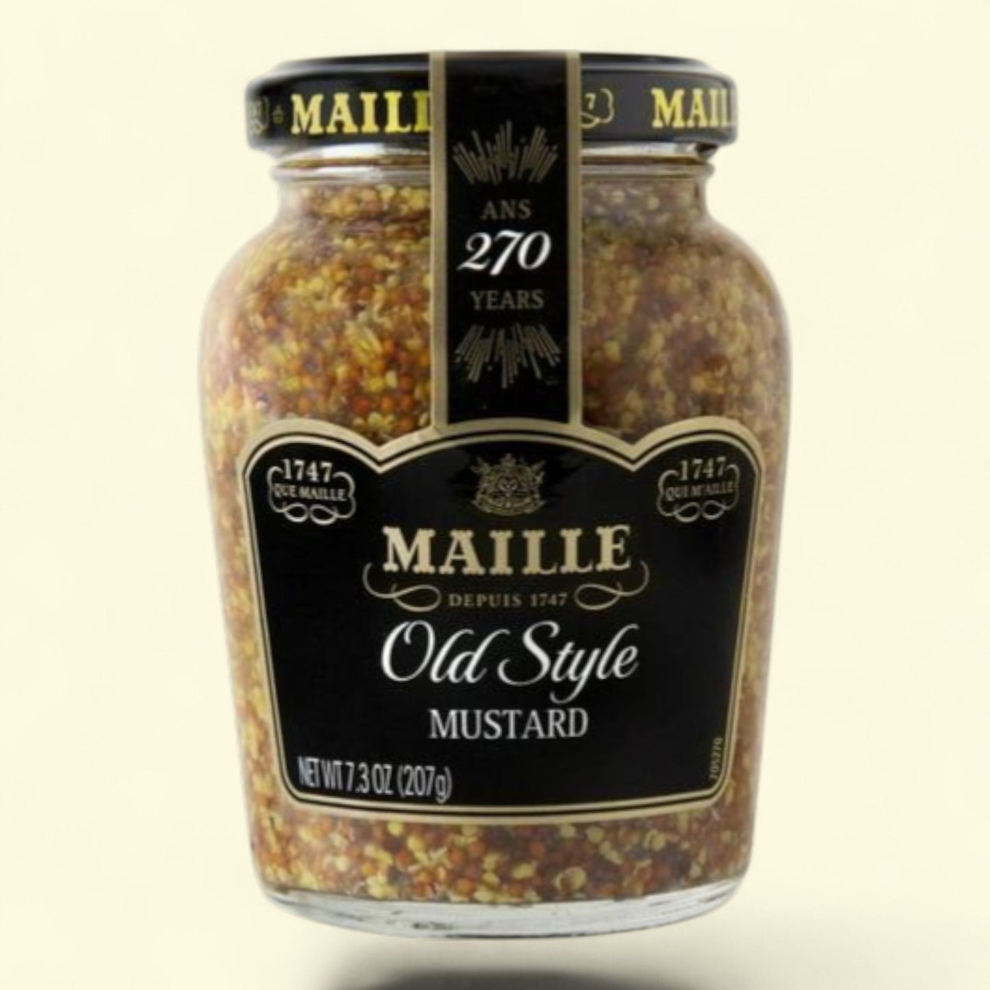 Maille Whole Grain Dijon Mustard, 7.3 oz Jar