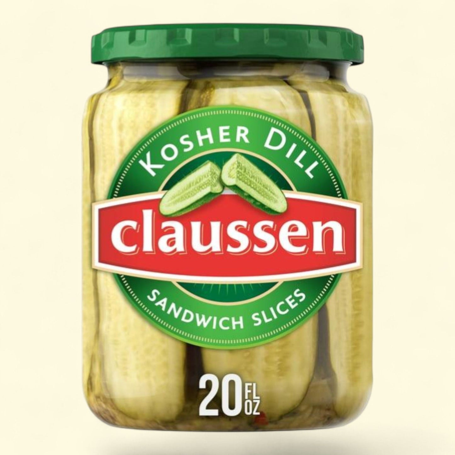 Claussen Kosher Dill Pickle Sandwich Slices, 20 fl. oz. Jar