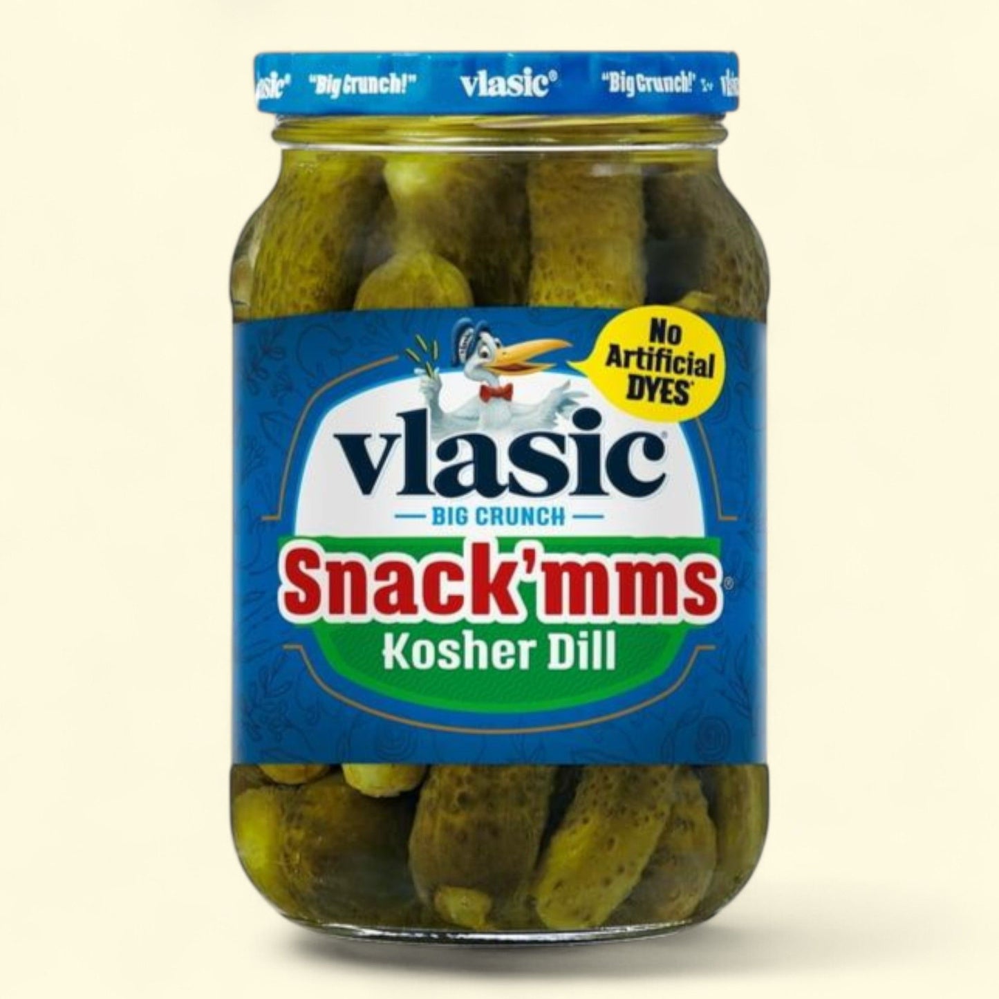 Vlasic Snack'mms Mini Kosher Dill Pickles, 16 fl oz Jar