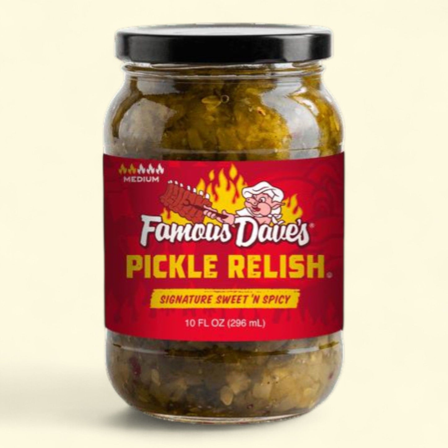 Famous Dave's Sweet 'N Spicy Pickle Relish, 10 fl oz Jar — authentic US product shipped worldwide by Treatspree