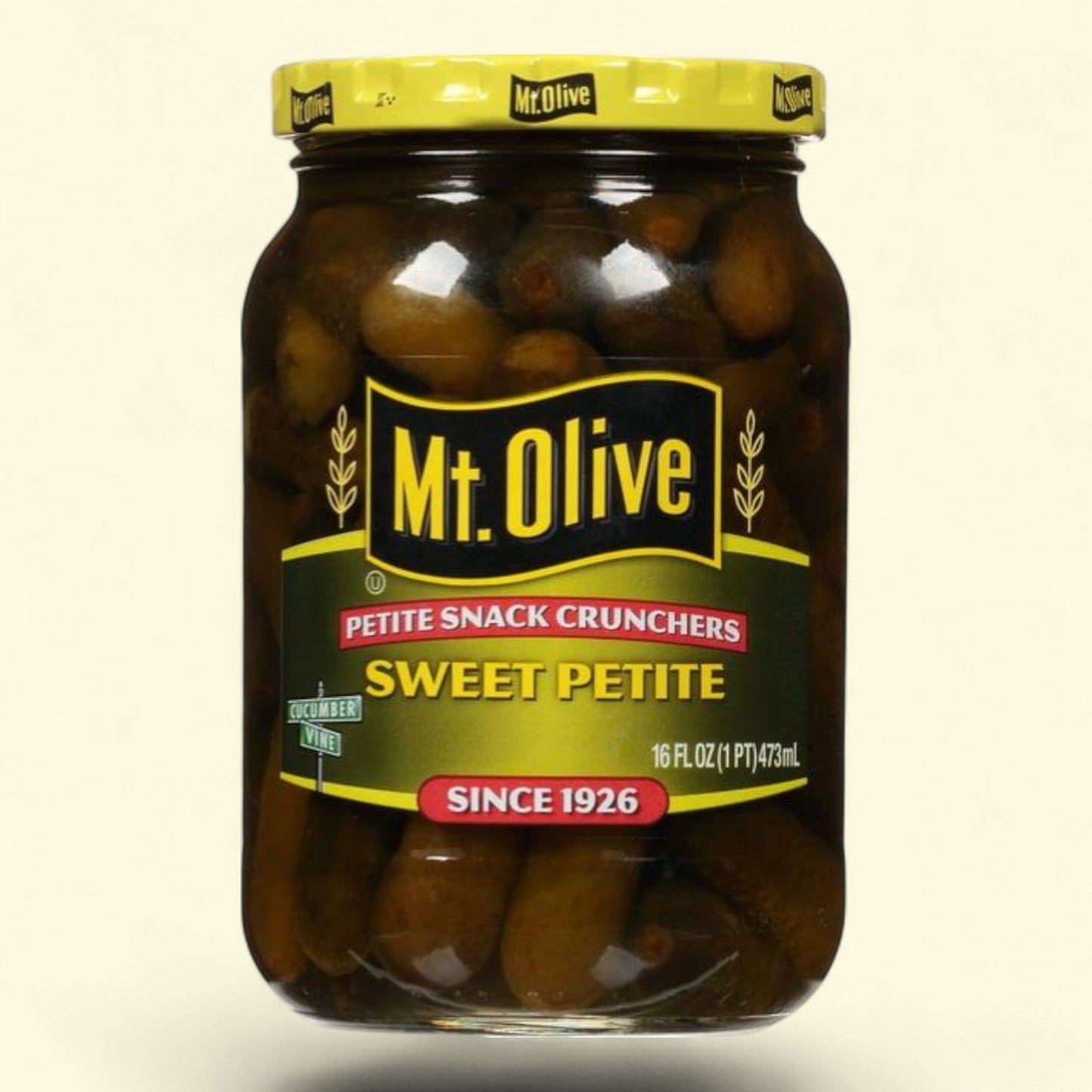 Mt. Olive Sweet Petite Snack Cruncher Pickles, 16 fl oz Jar