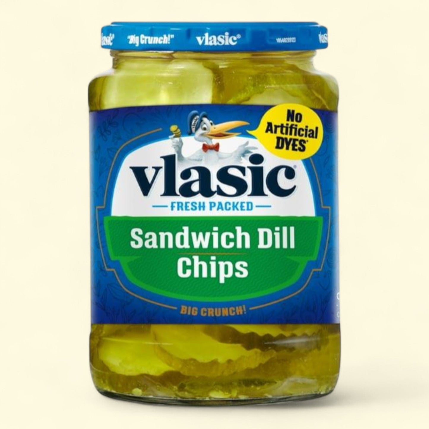 Vlasic Dill Pickle Chips, 24 fl oz Jar