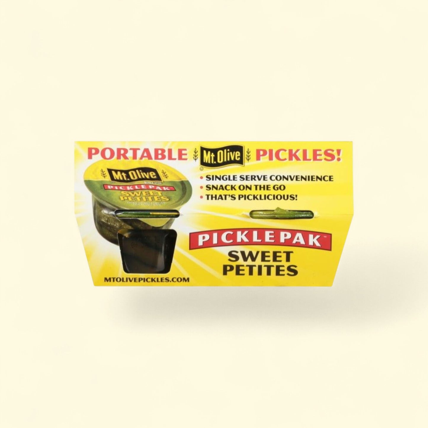 Mt Olive Picklepak Sweet Petites Pickles, 4 - 3.7 fl oz Cups — authentic US product shipped worldwide by Treatspree