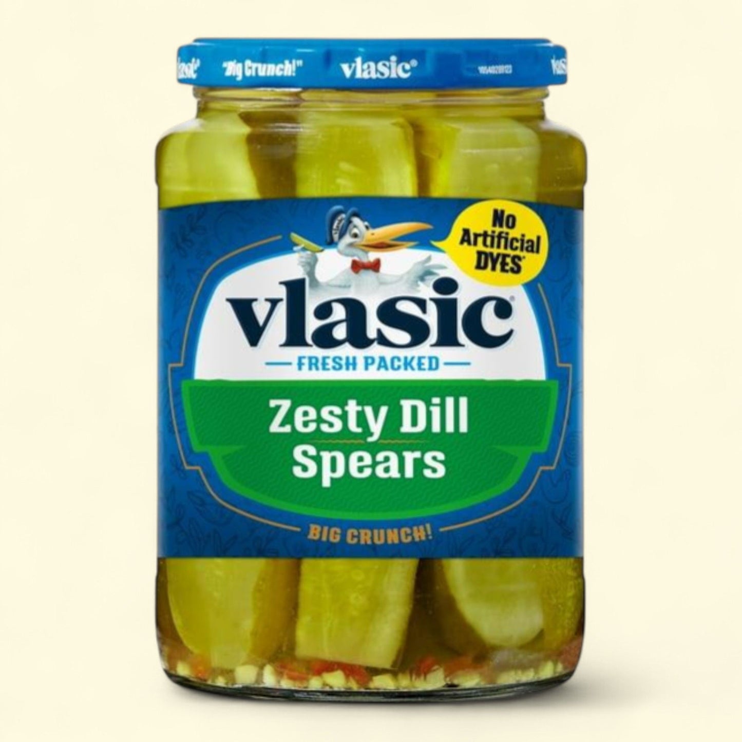 Vlasic Zesty Dill Pickles, 24 fl oz Jar