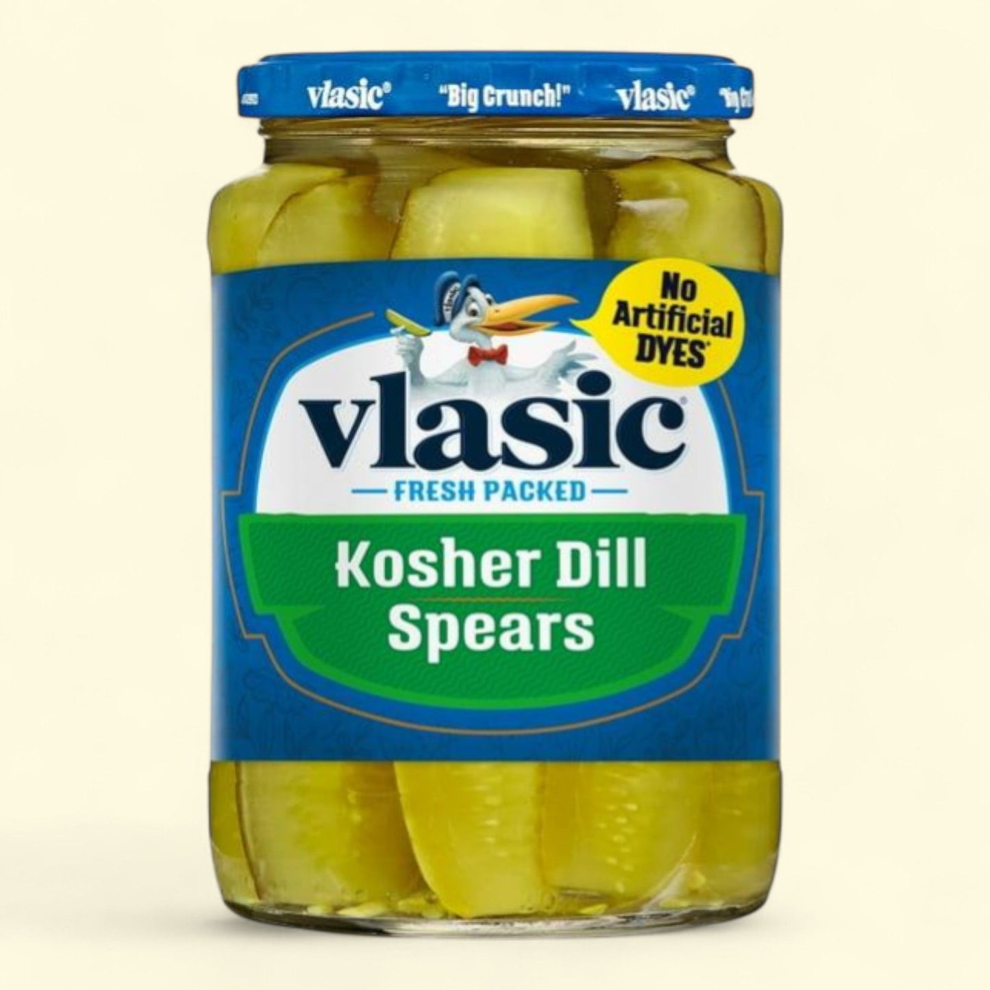 Vlasic Kosher Dill Pickle Spears, 24 fl oz Jar