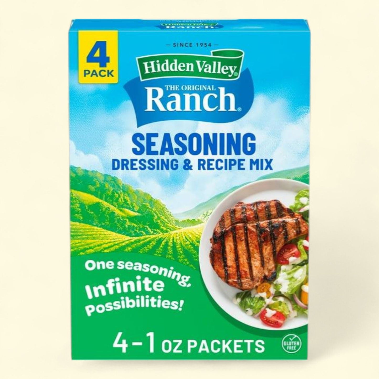 Hidden Valley Original Ranch Salad Dressing & Seasoning Mix, 4 Packets
