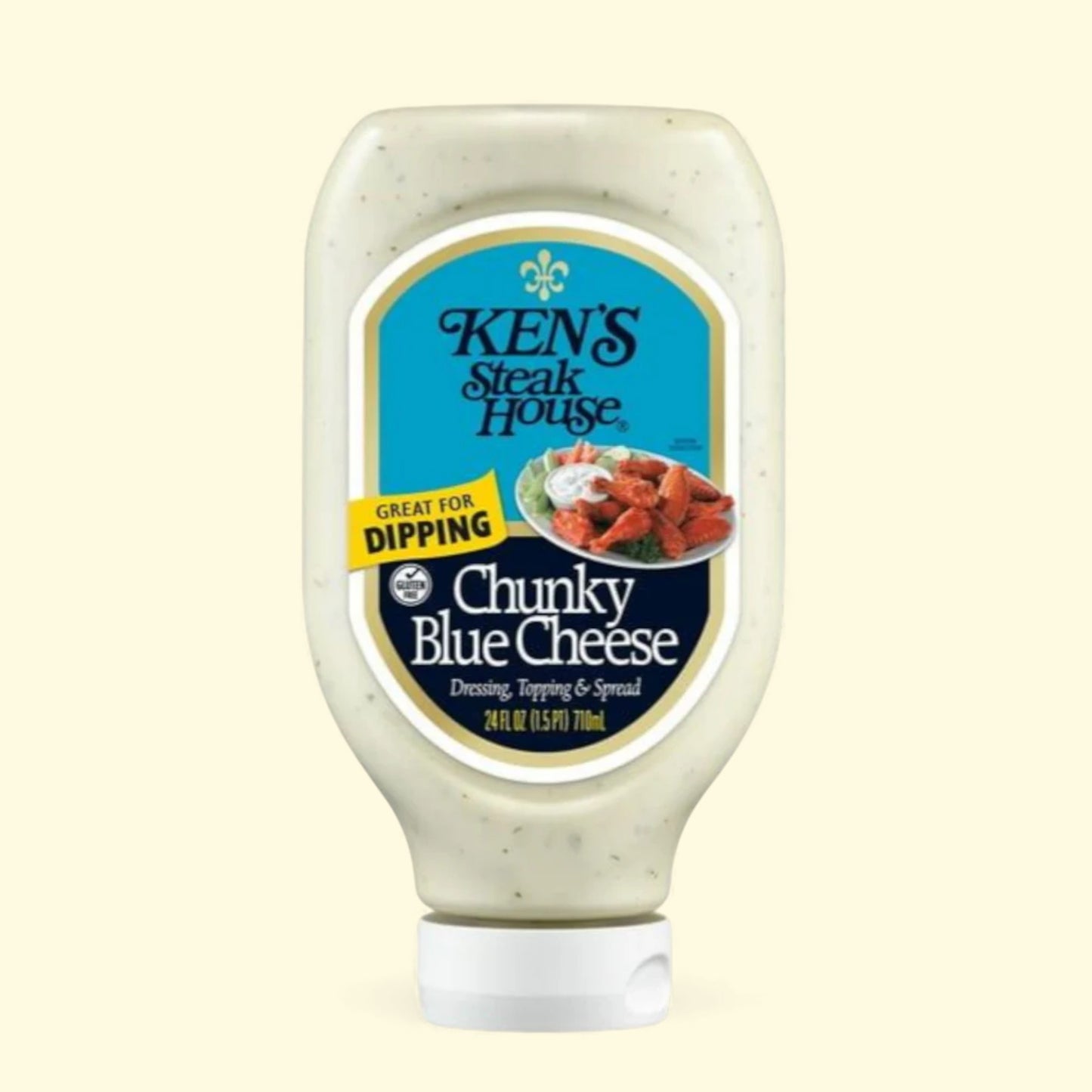 Ken's Steak House Chunky Blue Cheese Salad Dressing, 24 fl oz
