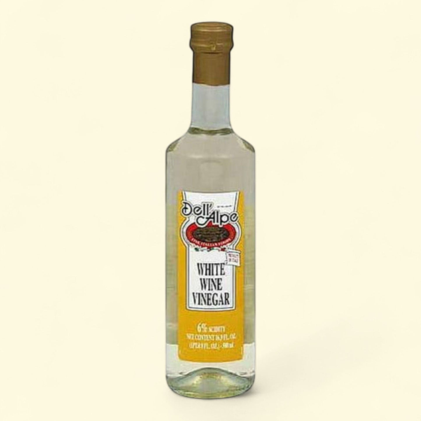 Dell' Alpe Italian White Wine Vinegar, 1L