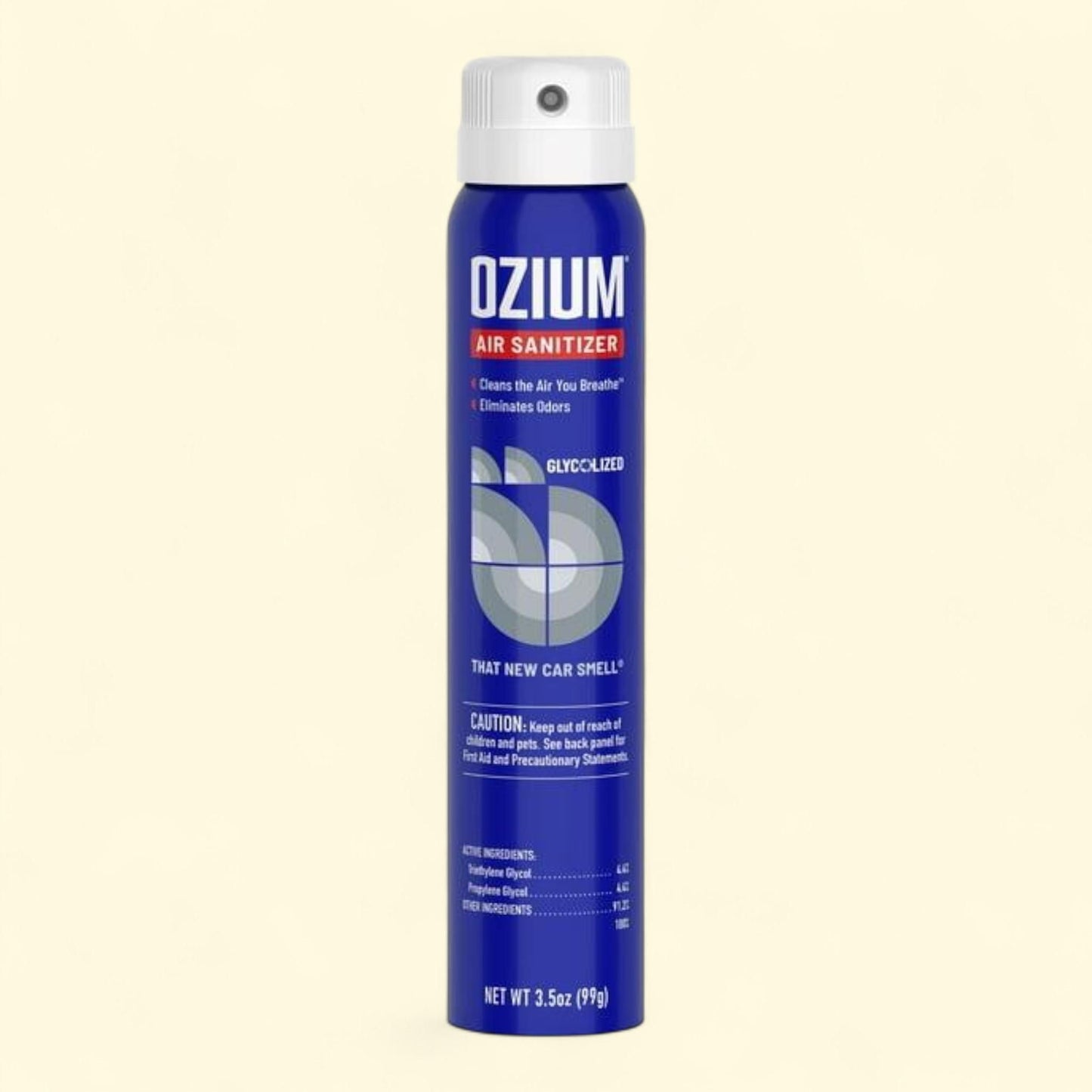 OZIUM Auto Air Freshener Spray, New Car Scent, 3.5 oz
