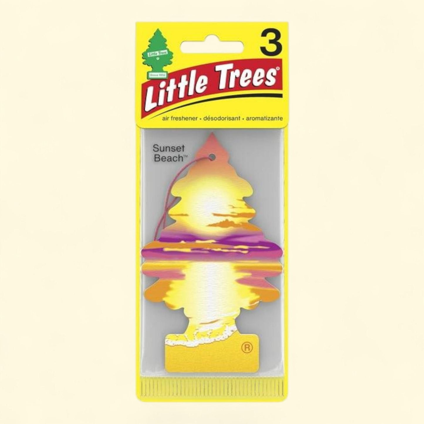 Little Trees Air Freshener, Sunset Beach, 3-Pack