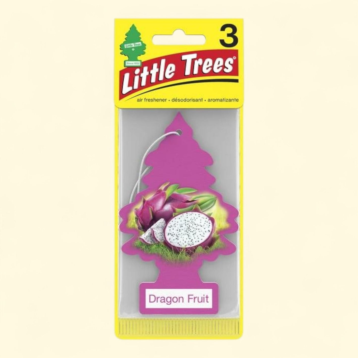 Little Trees Air Freshener, Dragon Fruit Fragrance, 3-Pack