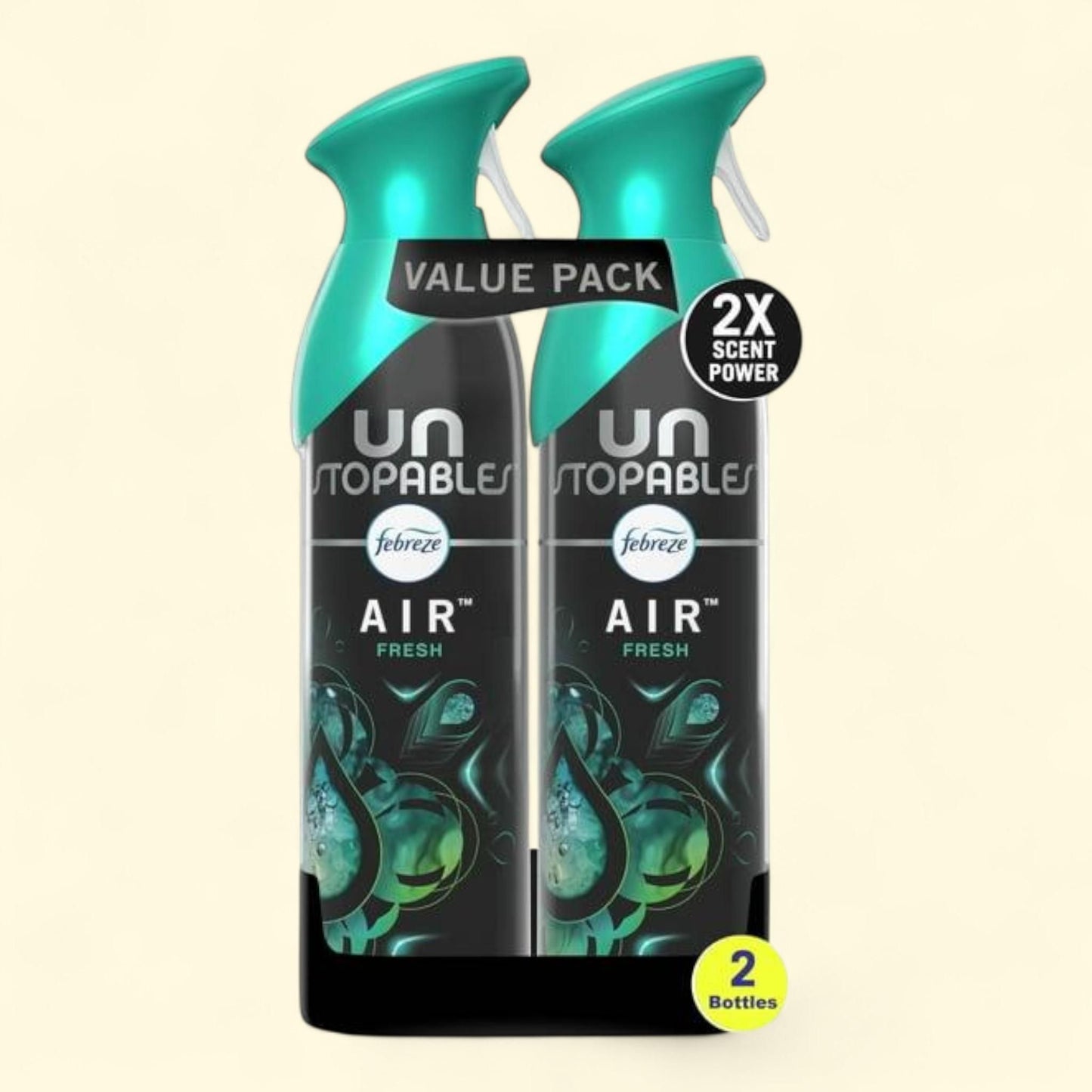 Febreze Air Freshener Spray, Unstopables Fresh, 8.8oz, 2 Count