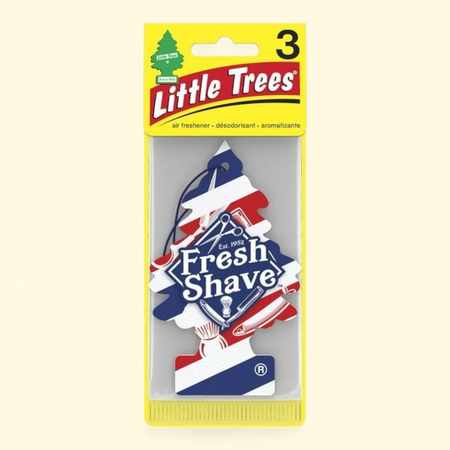 Little Trees Air Freshener, Fresh Shave, 3-Pack