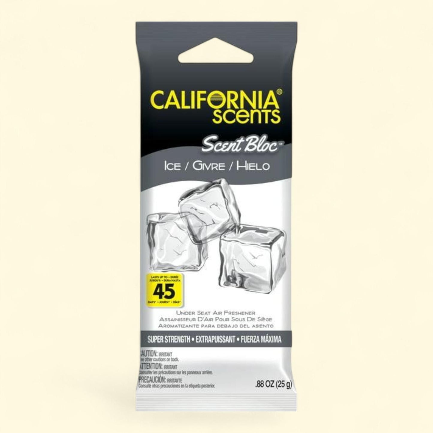 California Scents Power Bloc Car Air Freshener, Ice Scent