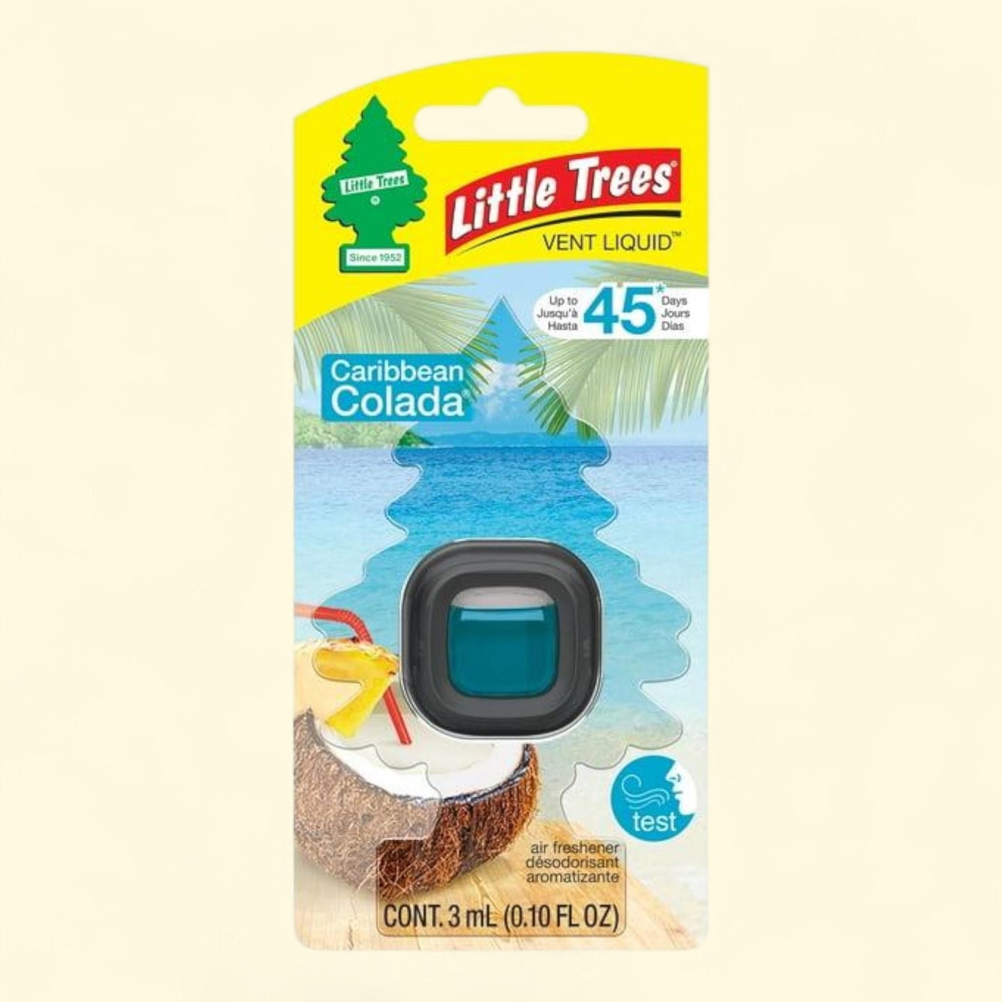 Little Trees Air Freshener Vent Clip, Caribbean Colada