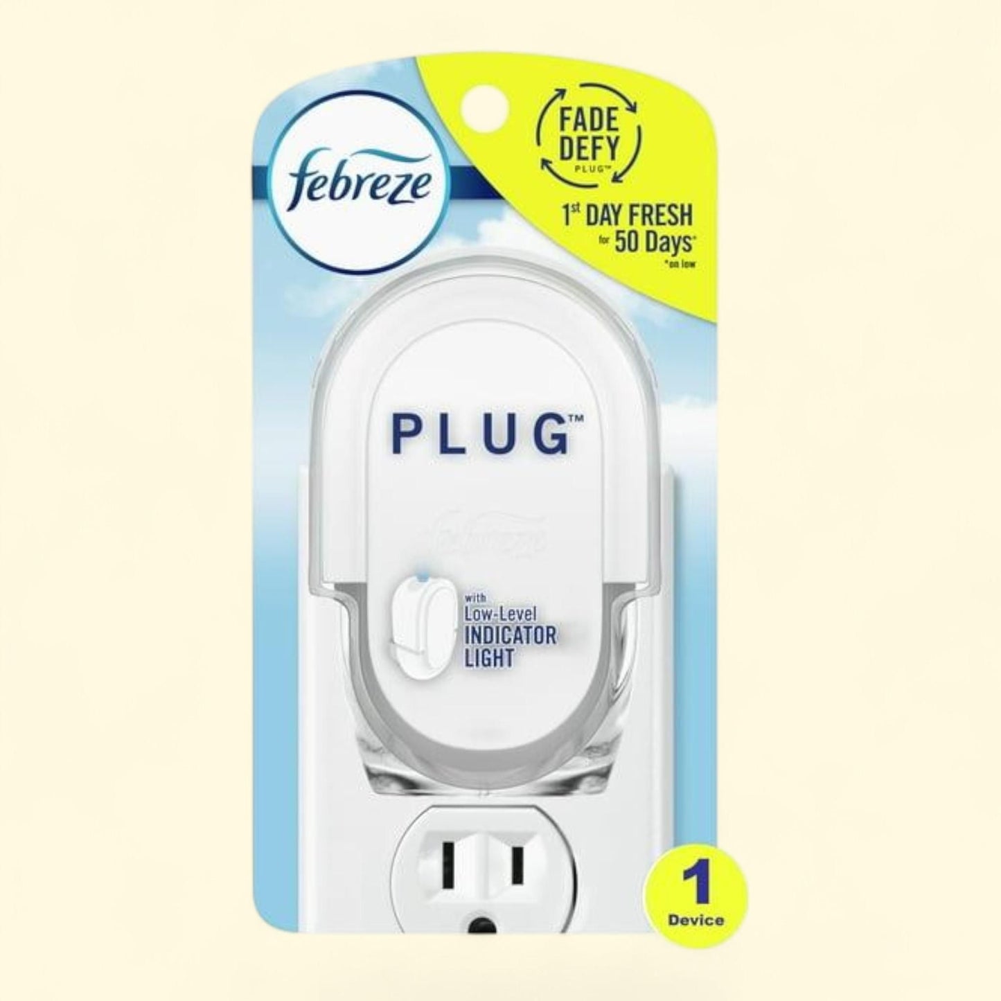 Febreze Plug In Air Freshener, Scented Oil Refill, Warmer Device, 1 Count
