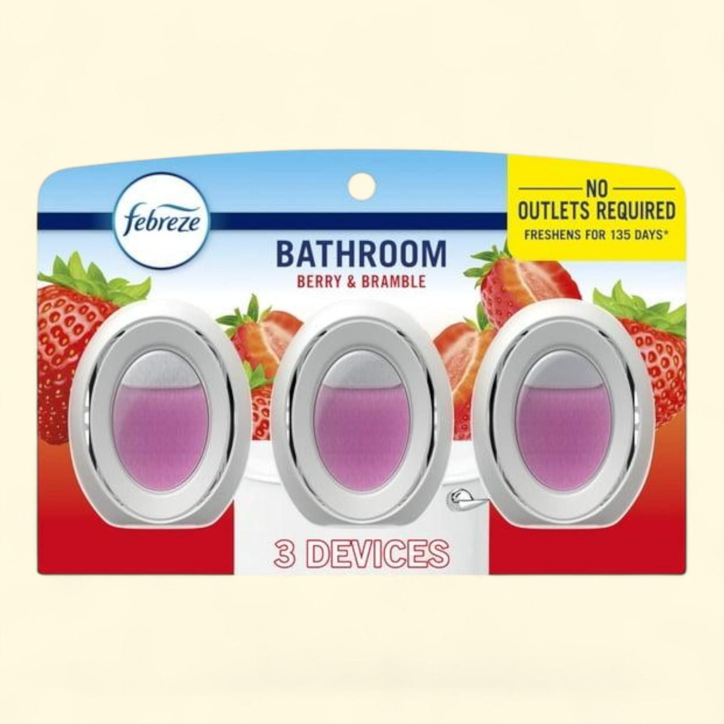 Désodorisant Febreze pour petits espaces, Baies et mûres, lot de 2