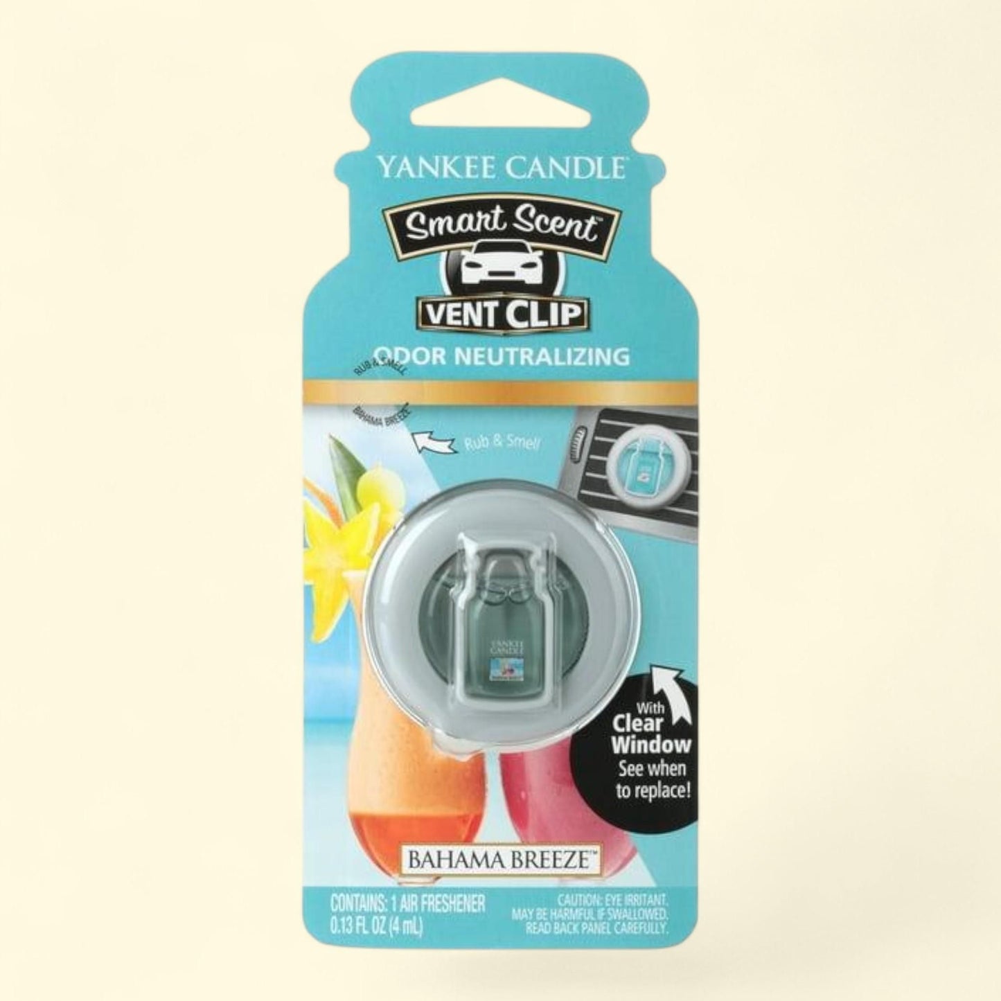 Yankee Candle Smart Scent Bahama Breeze Vent Clip, 1 count