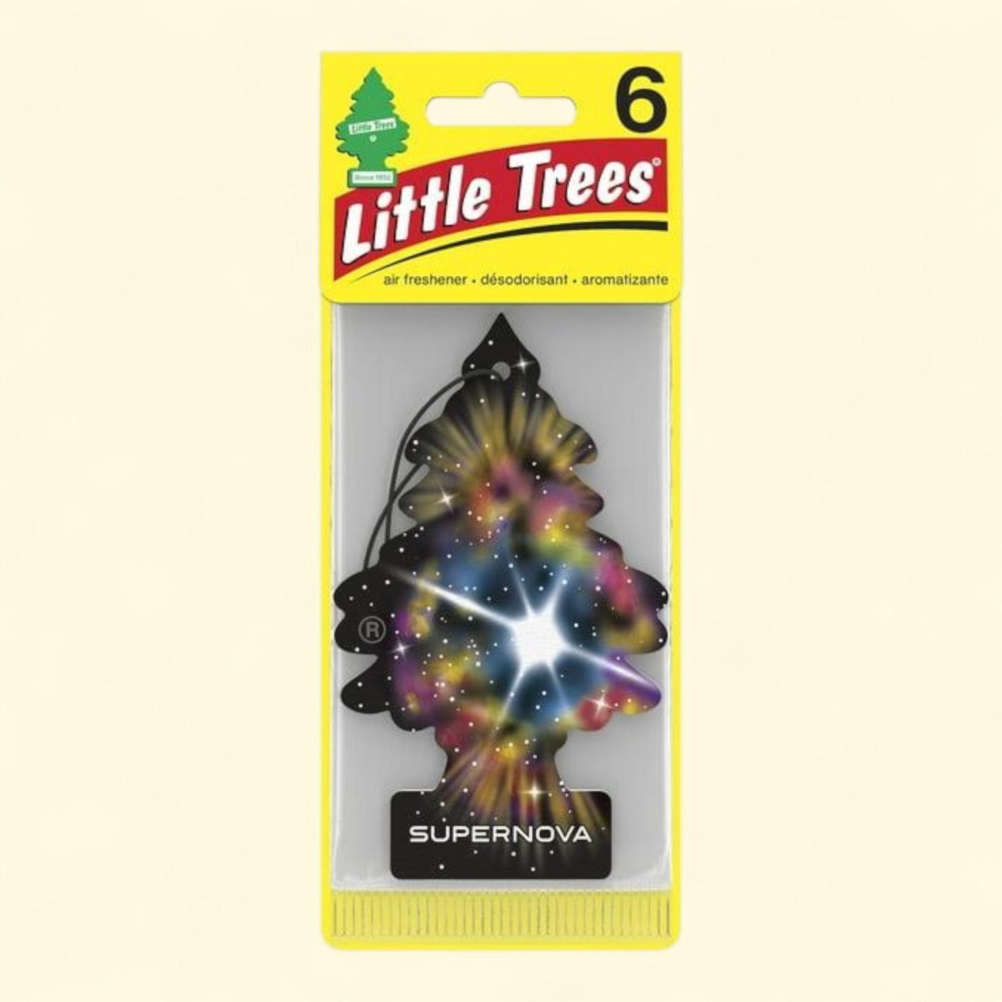 Little Trees Air Freshener Supernova Fragrance, 6-Pack