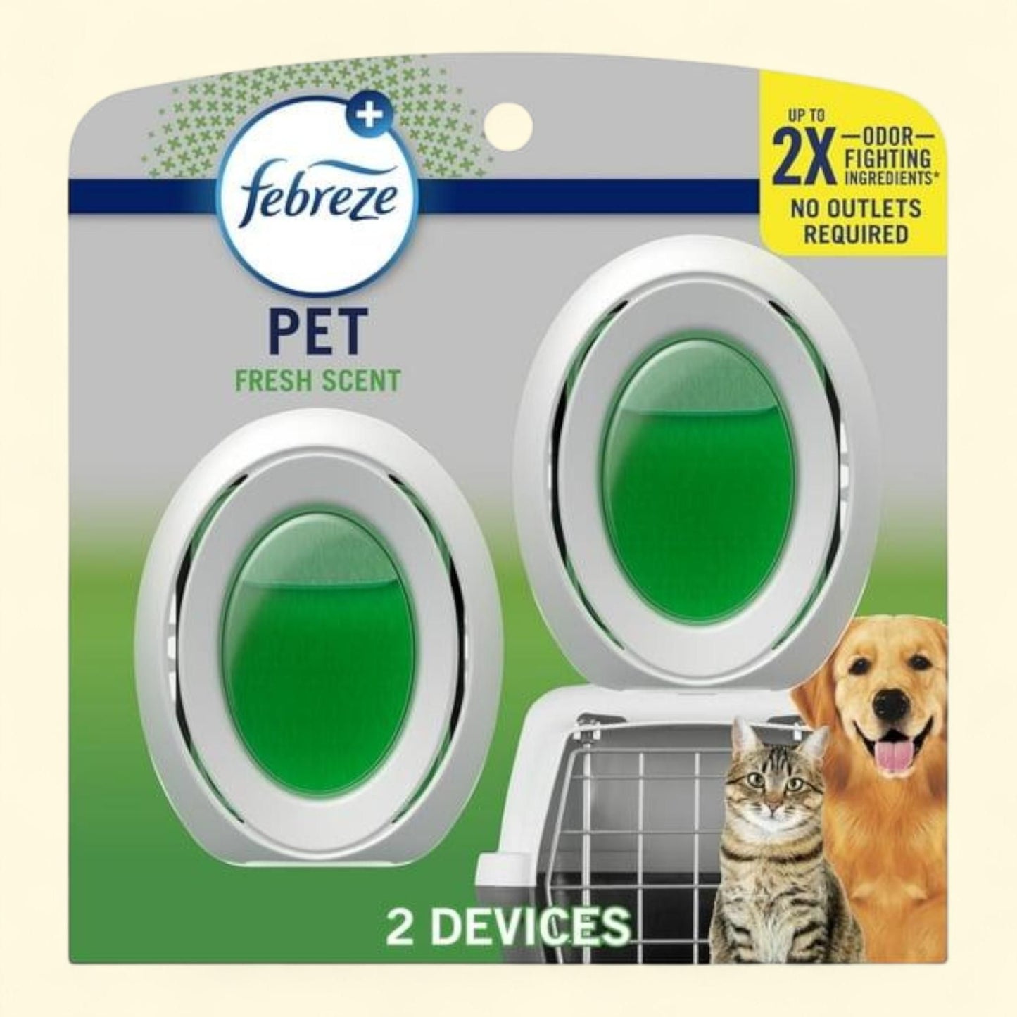 Febreze Pet Air Freshener, Small Spaces, 2 Count