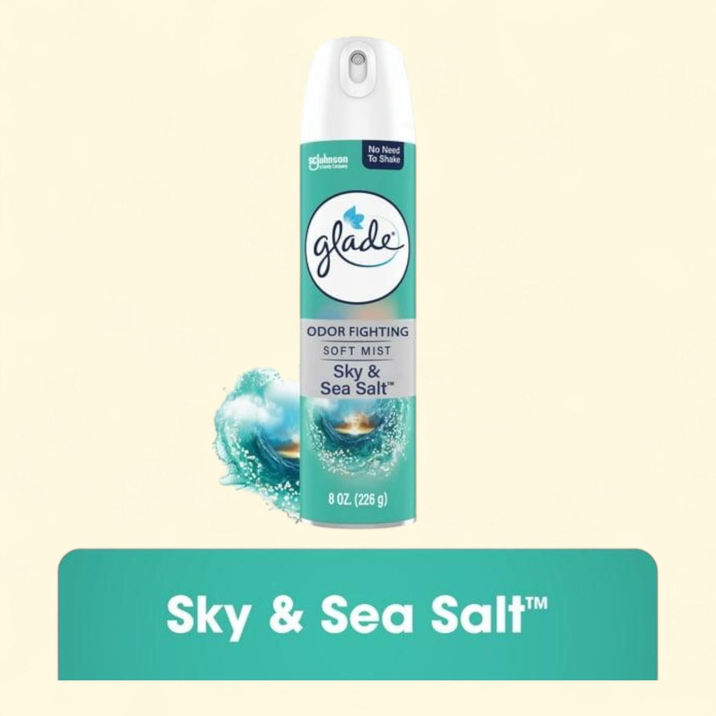 Glade Air Freshener Spray, Sky and Sea Salt, 8 oz