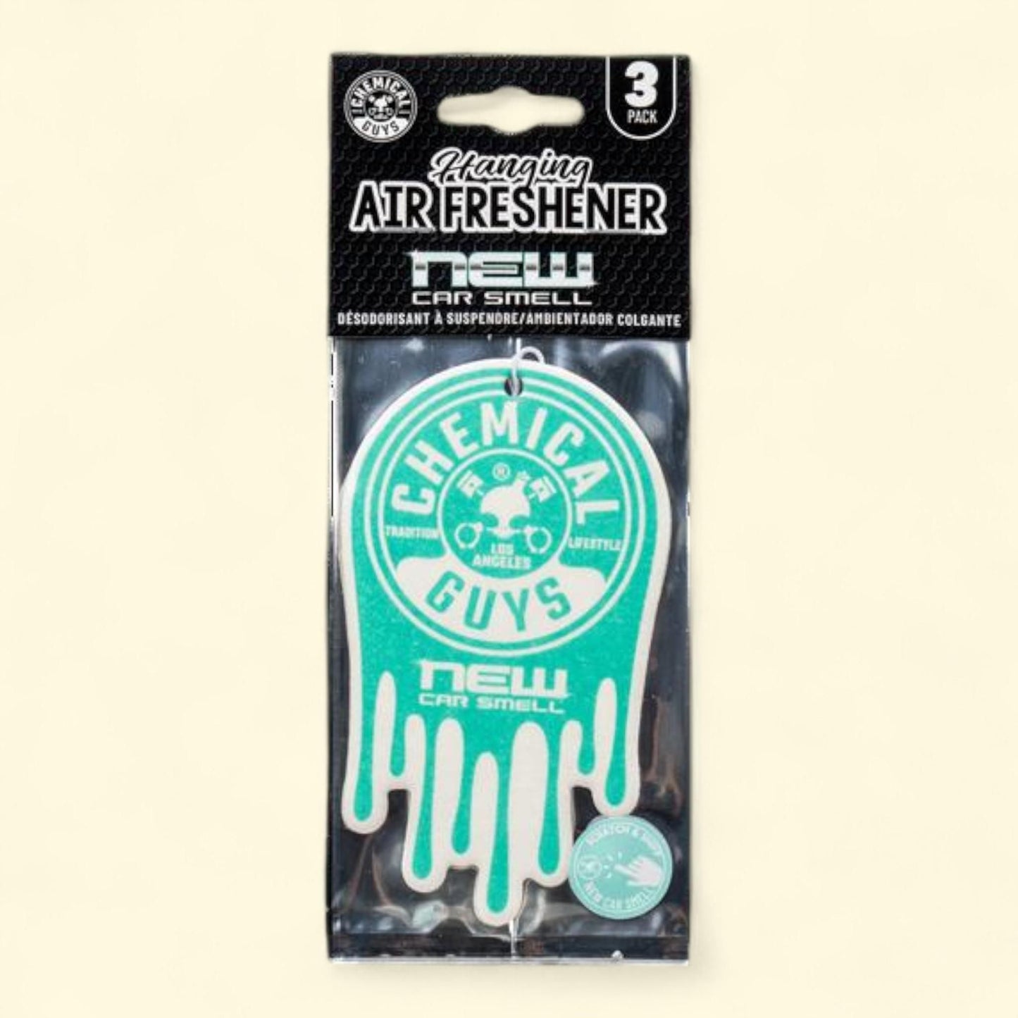 Chemical Guys Hanging Air Freshener 3-pack, New Car Smell