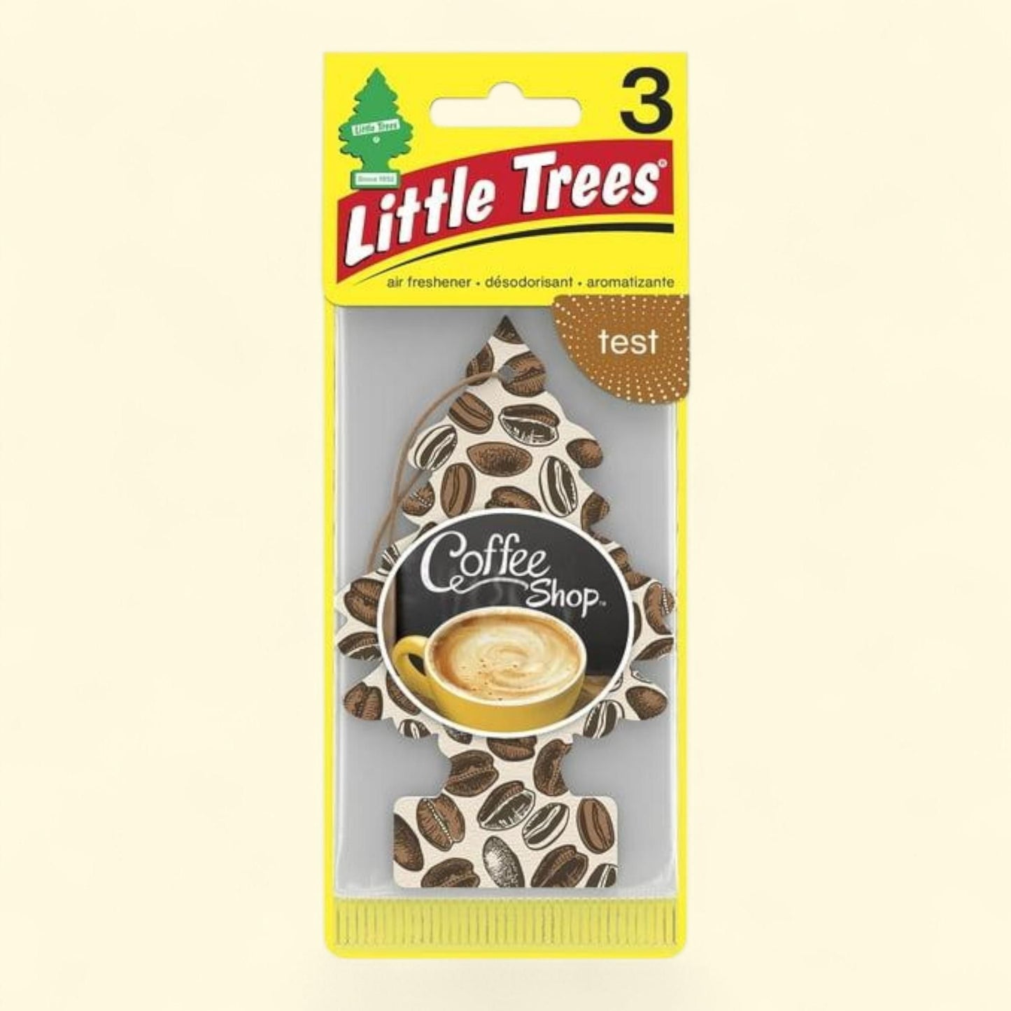Little Trees Air Freshener Coffee Shop Fragrance 3-Pack